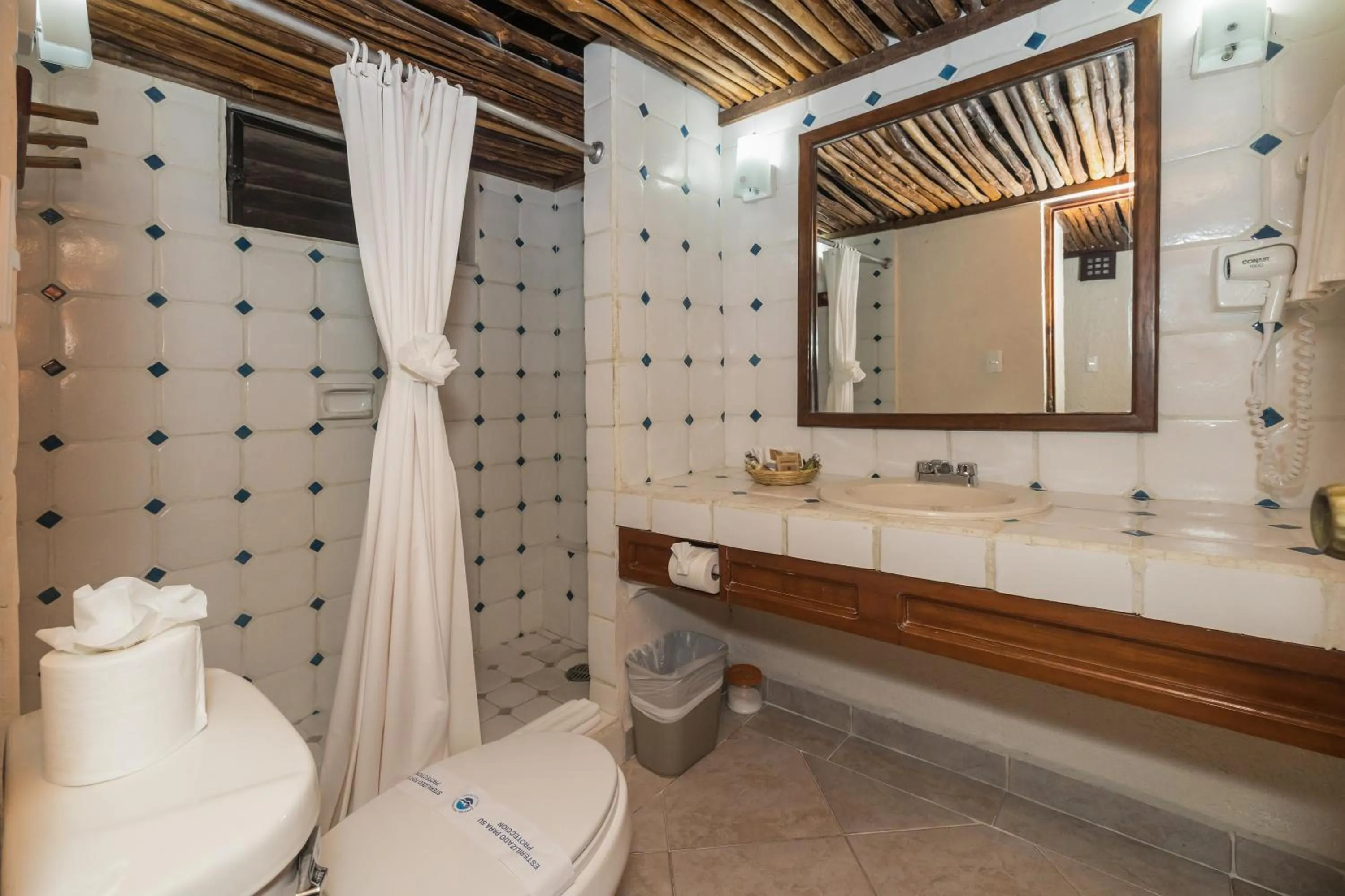 Toilet in Casa del Mar Cozumel Hotel & Dive Resort with free access to an exclusive beach club