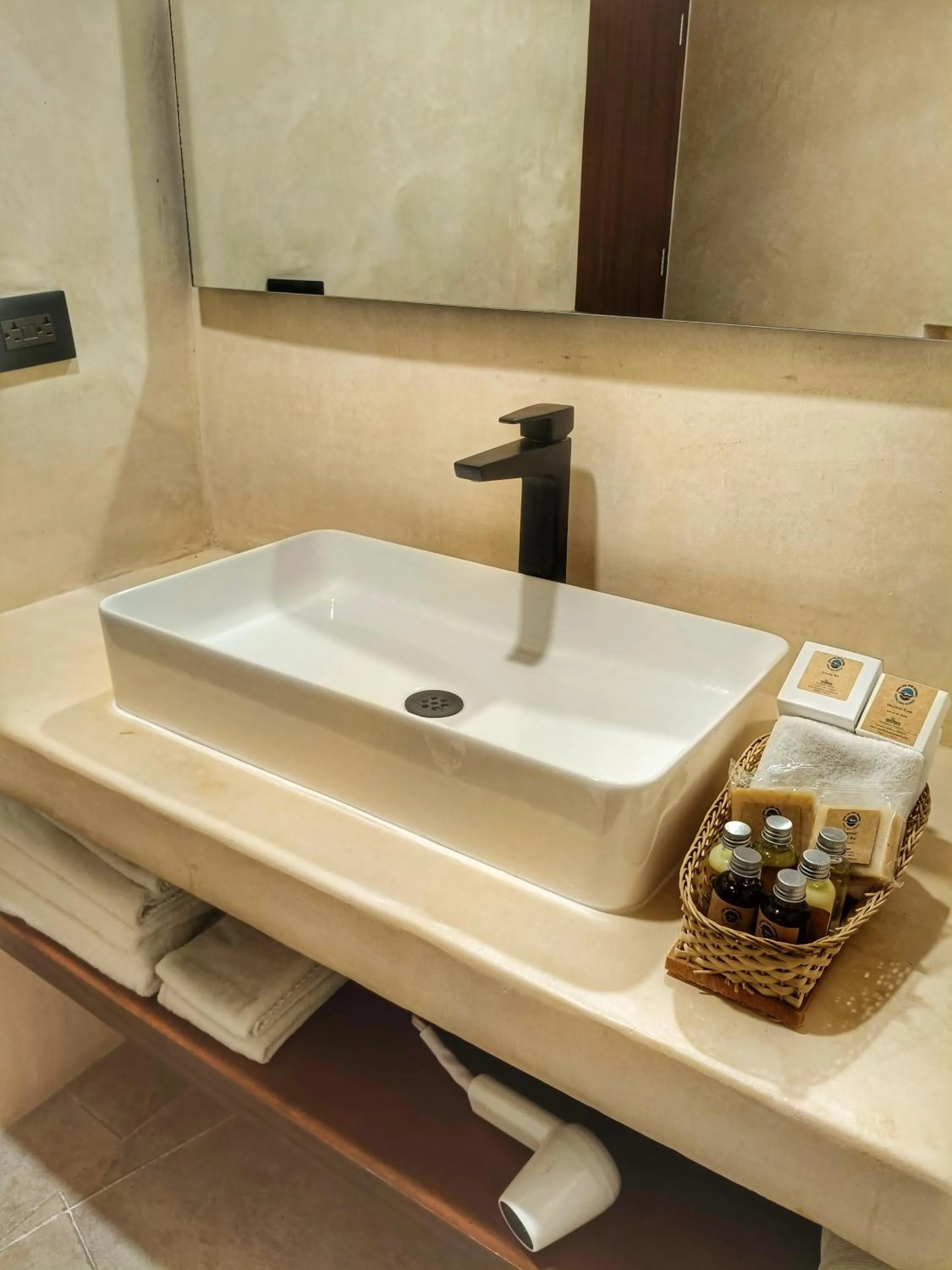 Bathroom in Casa del Mar Cozumel Hotel & Dive Resort with free access to an exclusive beach club