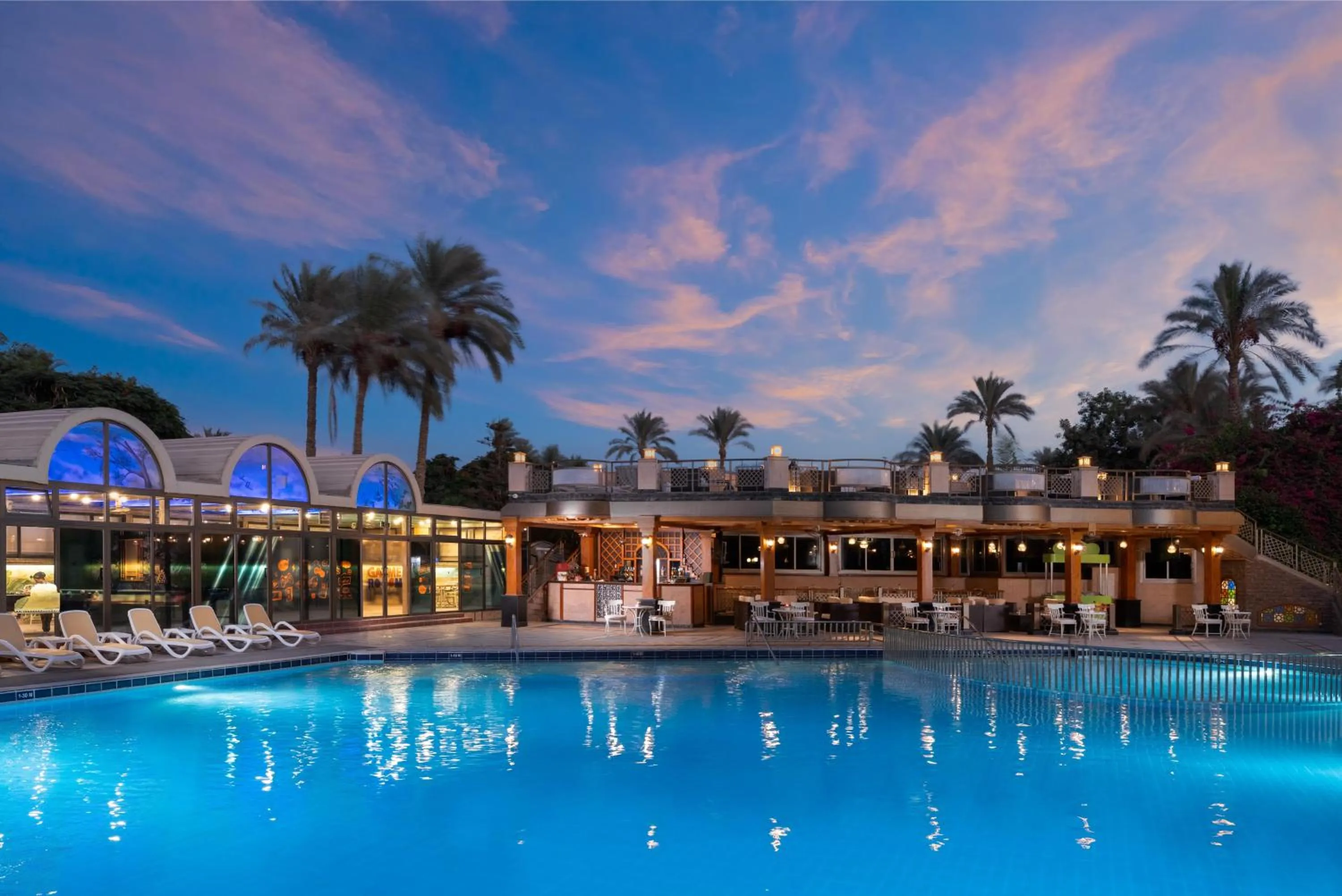 Lounge or bar in JAZ Pyramids Resort