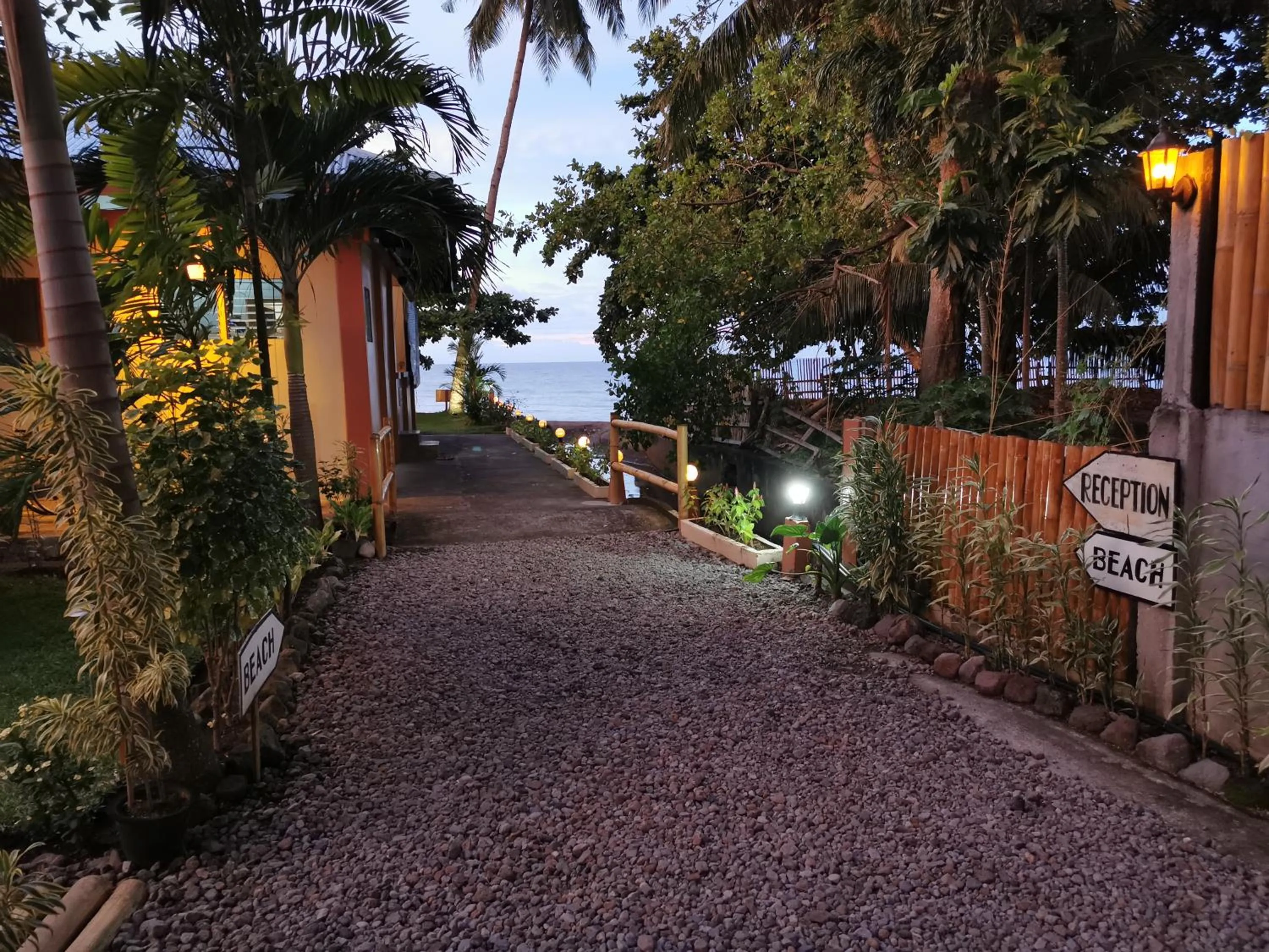 Garden view in Marianita's cottages