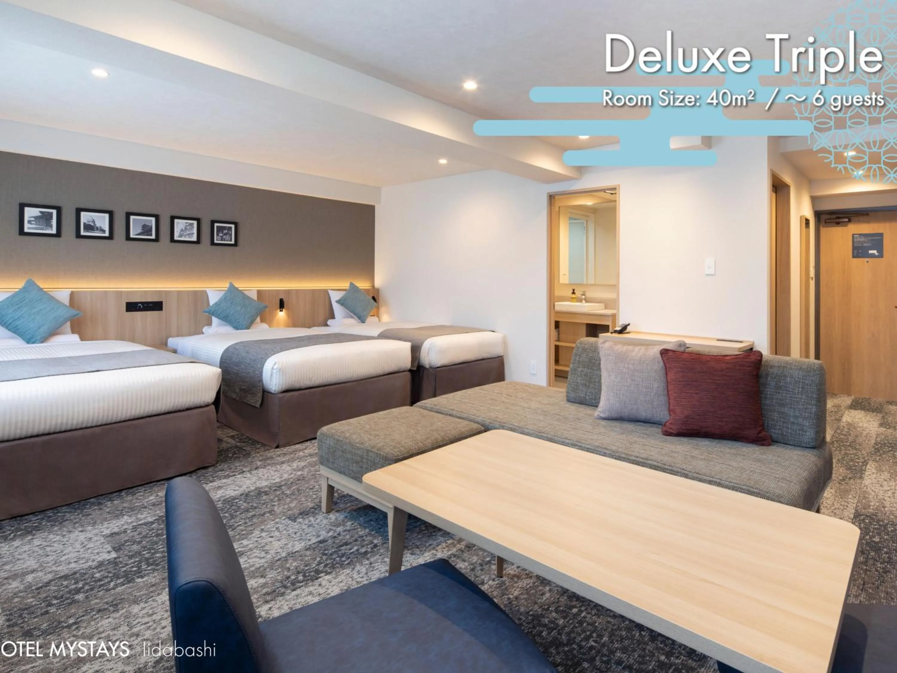 Photo of the whole room, Bed in HOTEL MYSTAYS Iidabashi