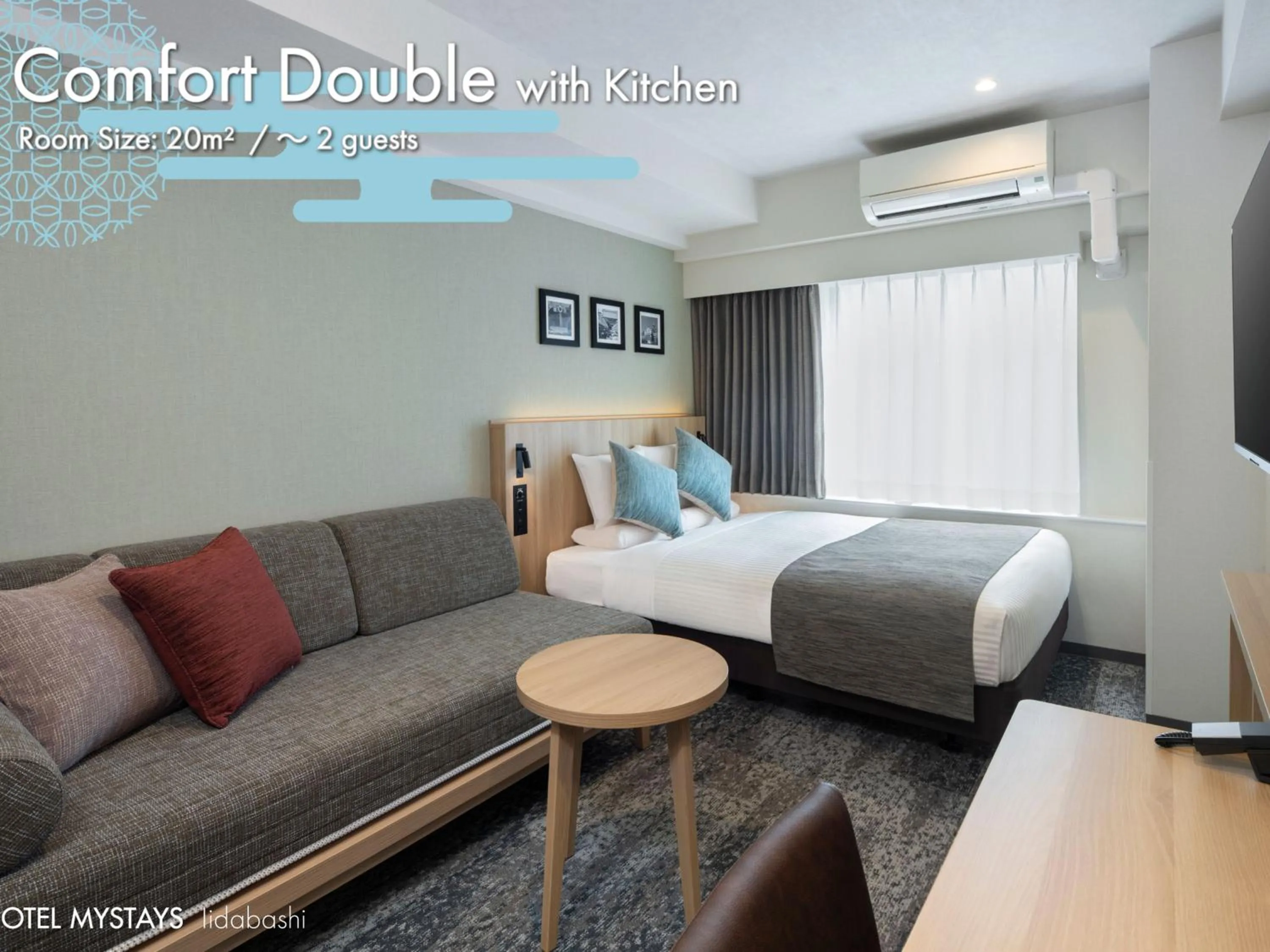 Photo of the whole room, Bed in HOTEL MYSTAYS Iidabashi