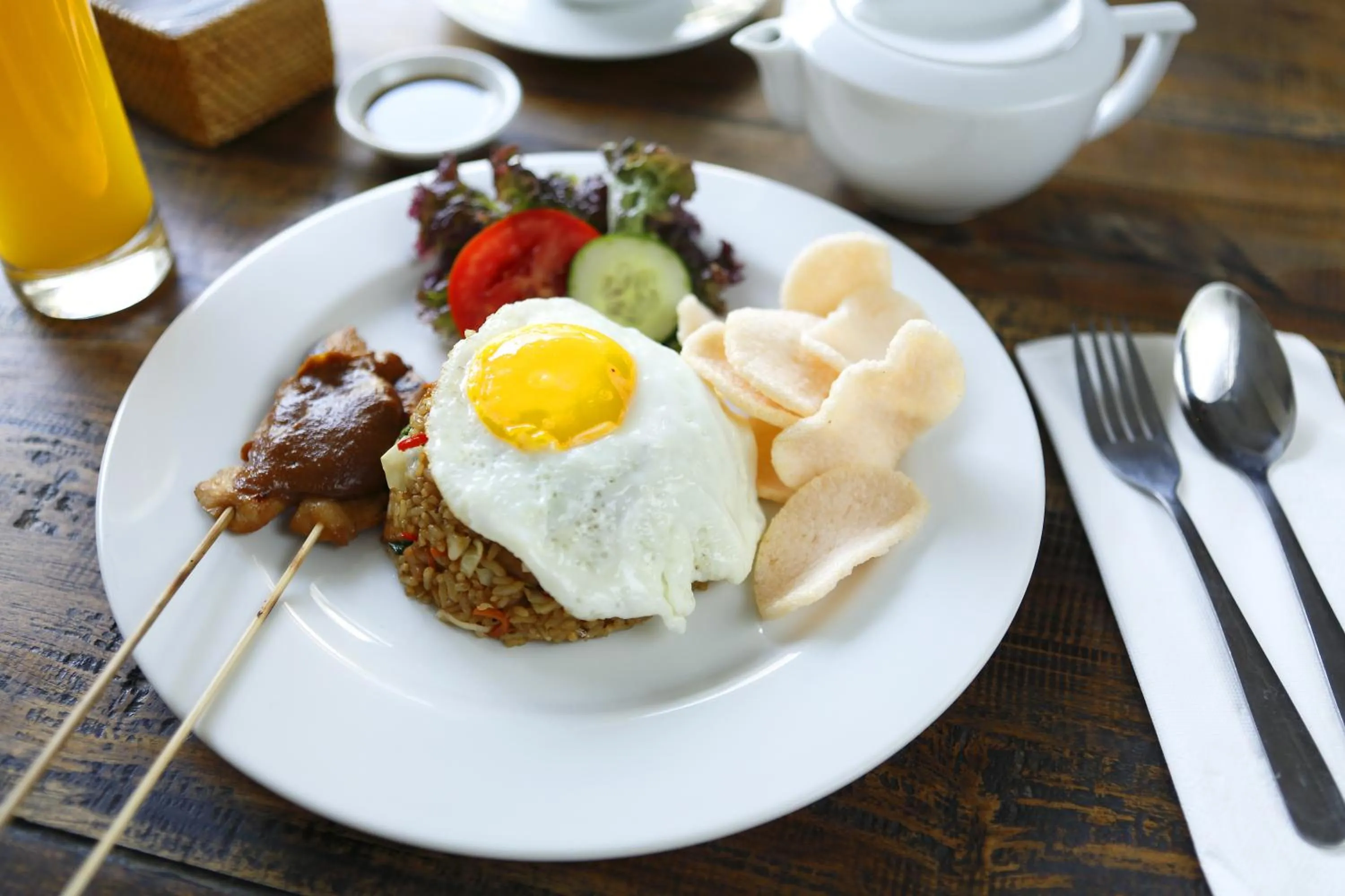 Food in 7 Bidadari Hotel Seminyak