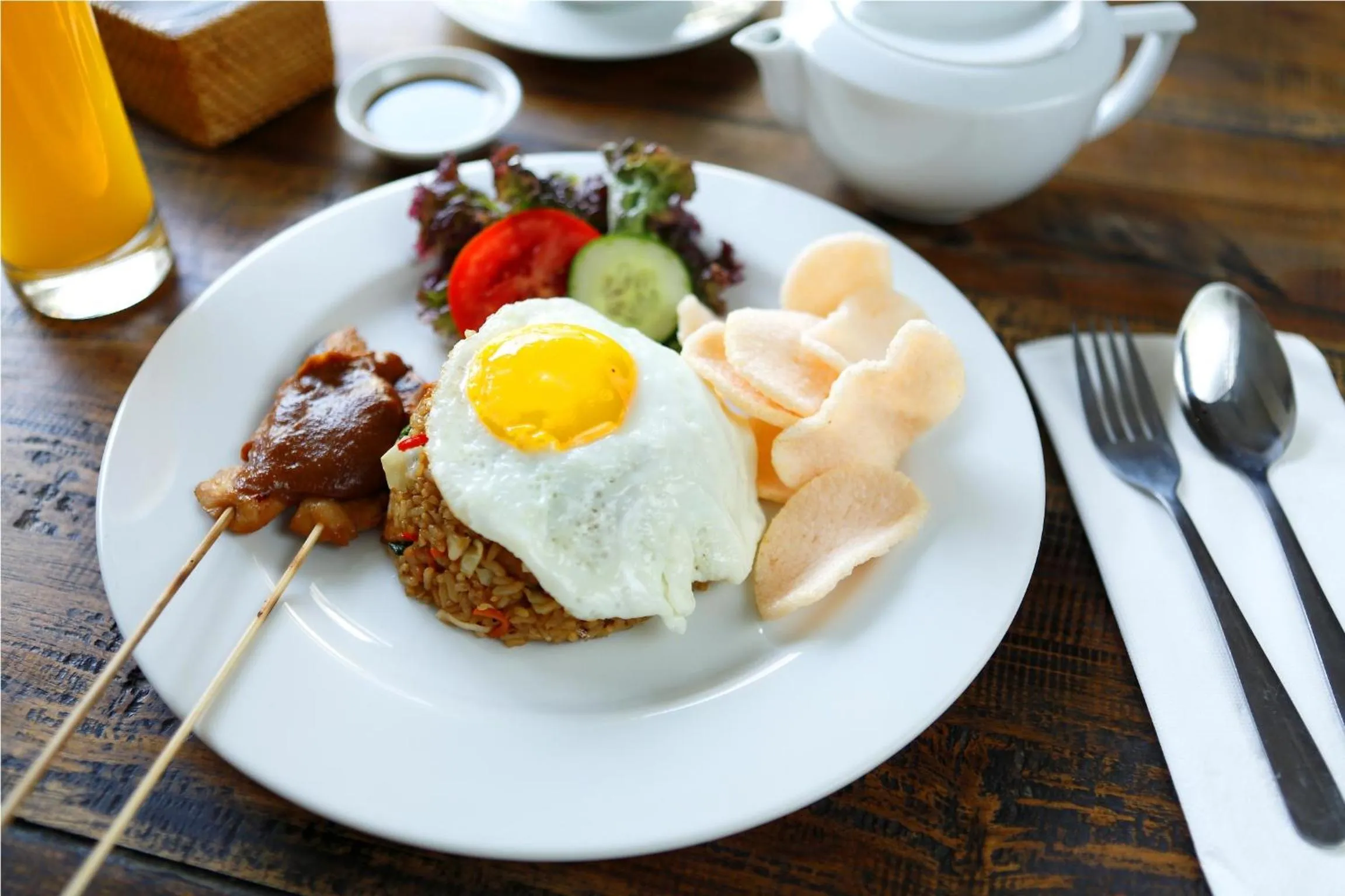 Food in 7 Bidadari Hotel Seminyak