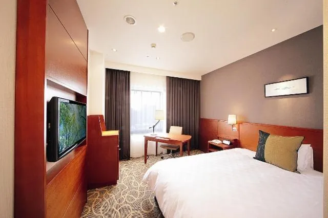 Bed in Akita Castle Hotel