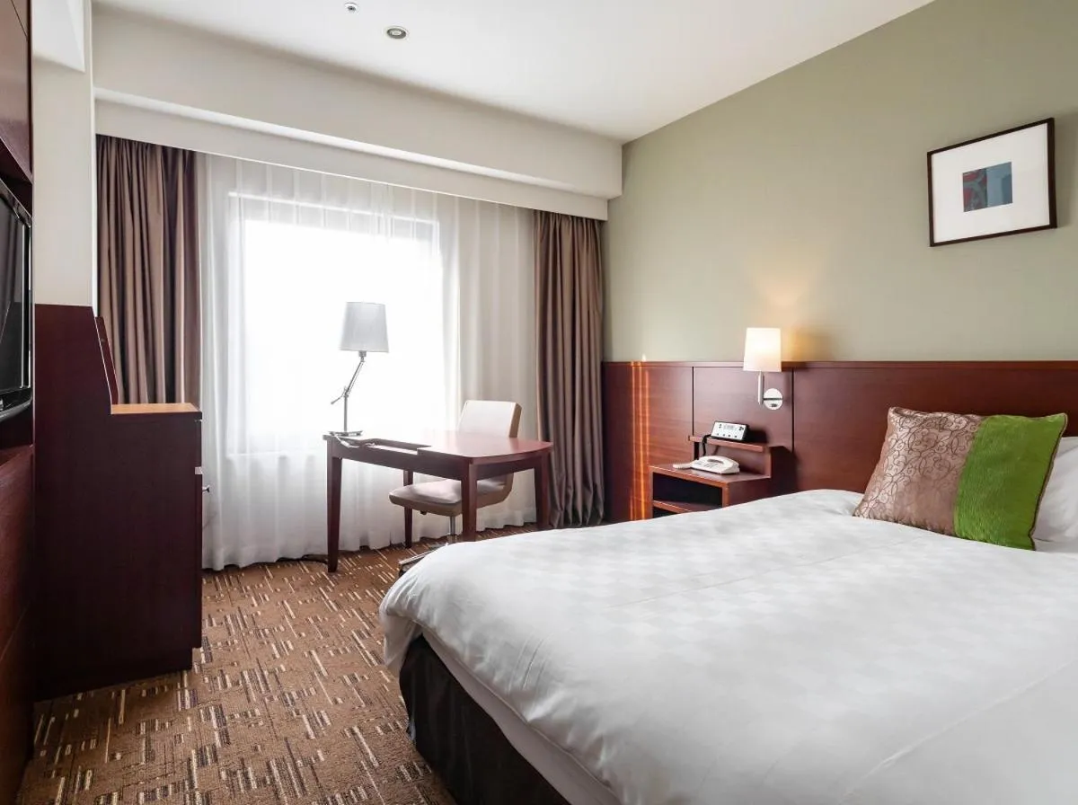 Bed in Akita Castle Hotel