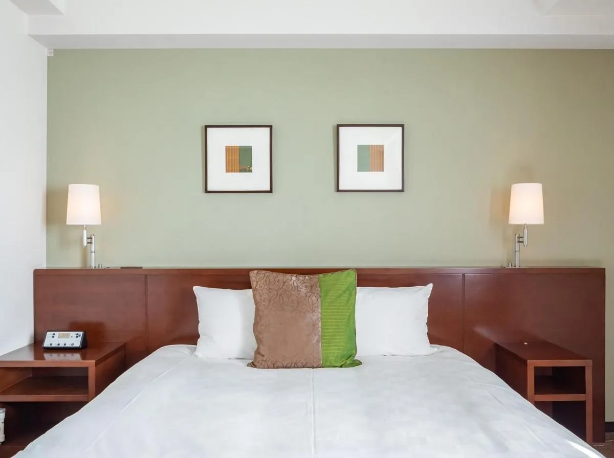 Bed in Akita Castle Hotel