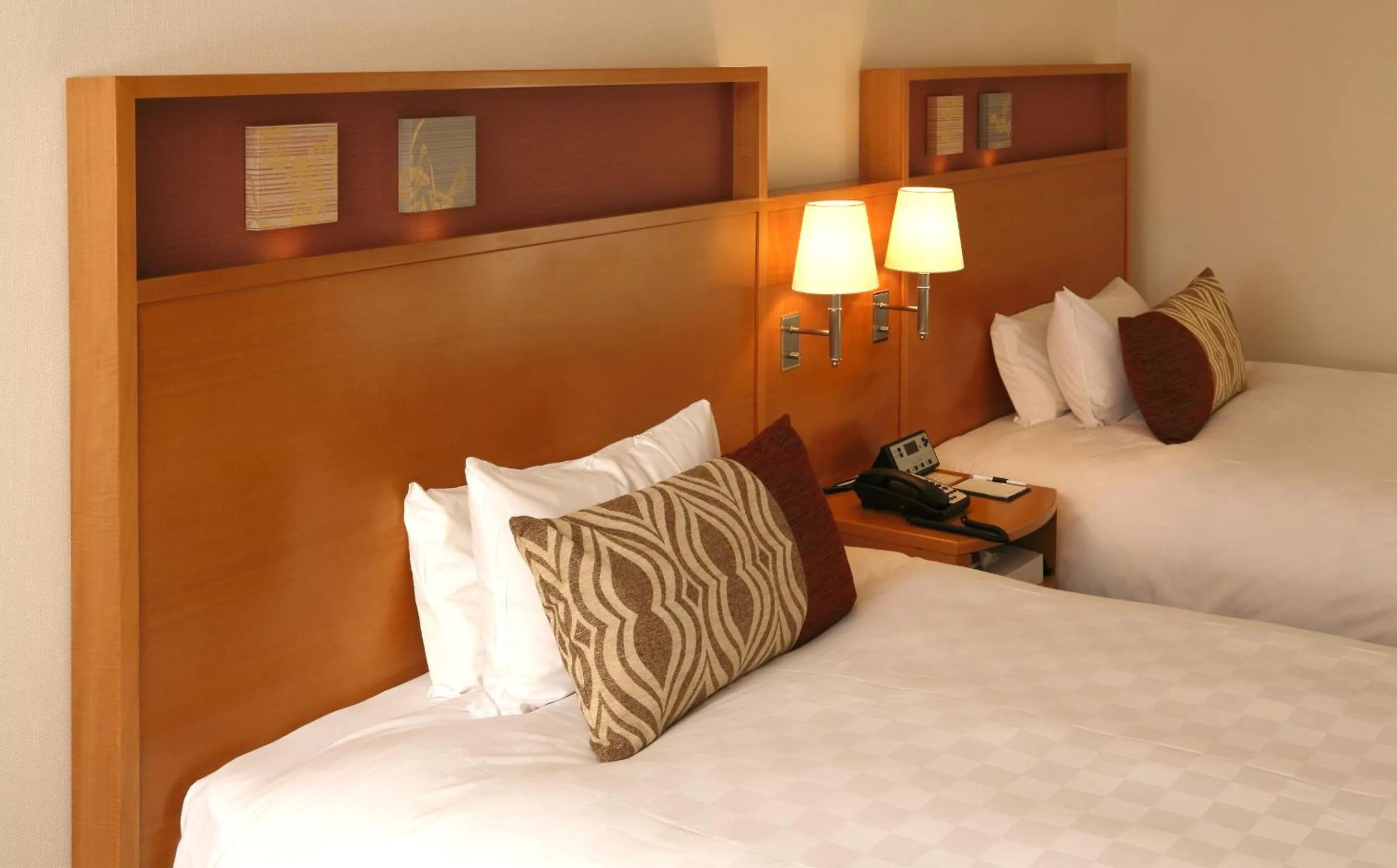 Bed in Akita Castle Hotel