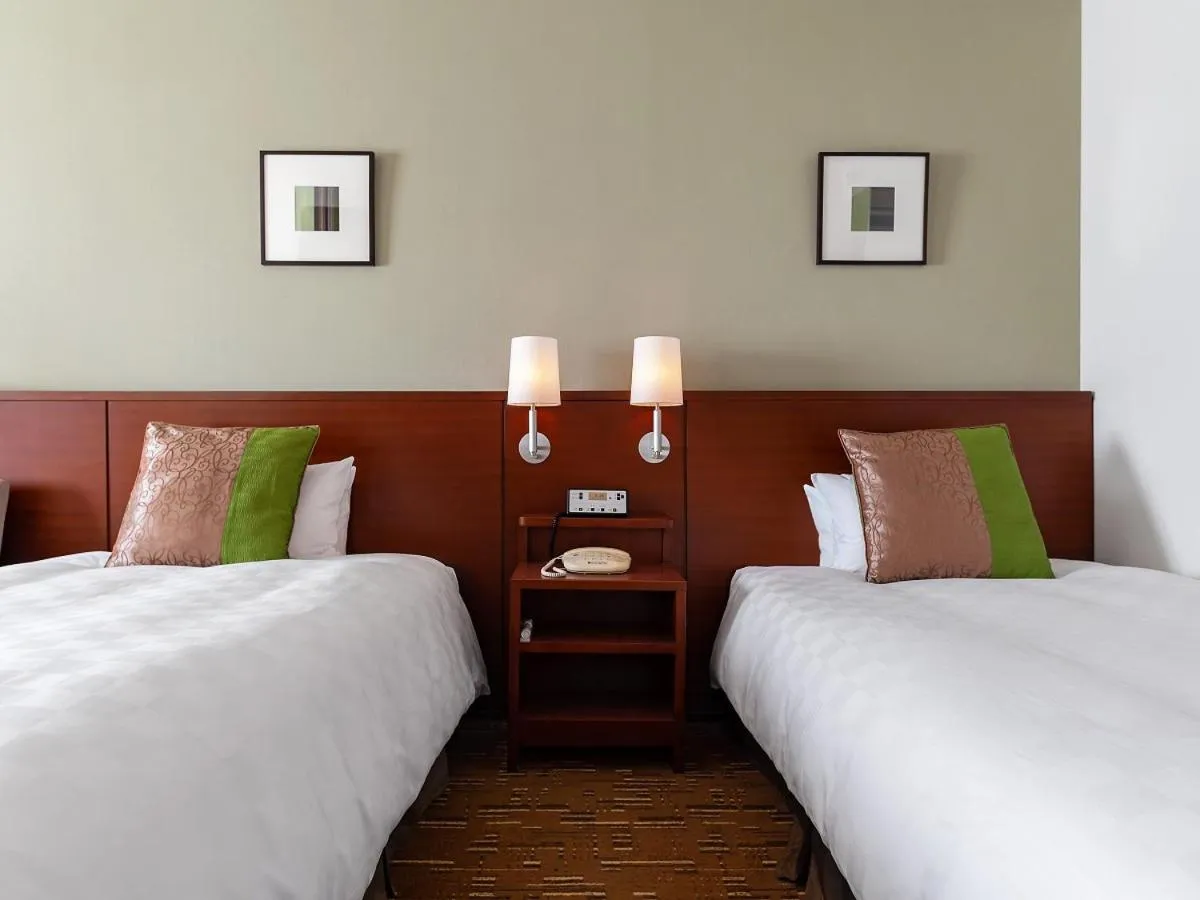 Bed in Akita Castle Hotel