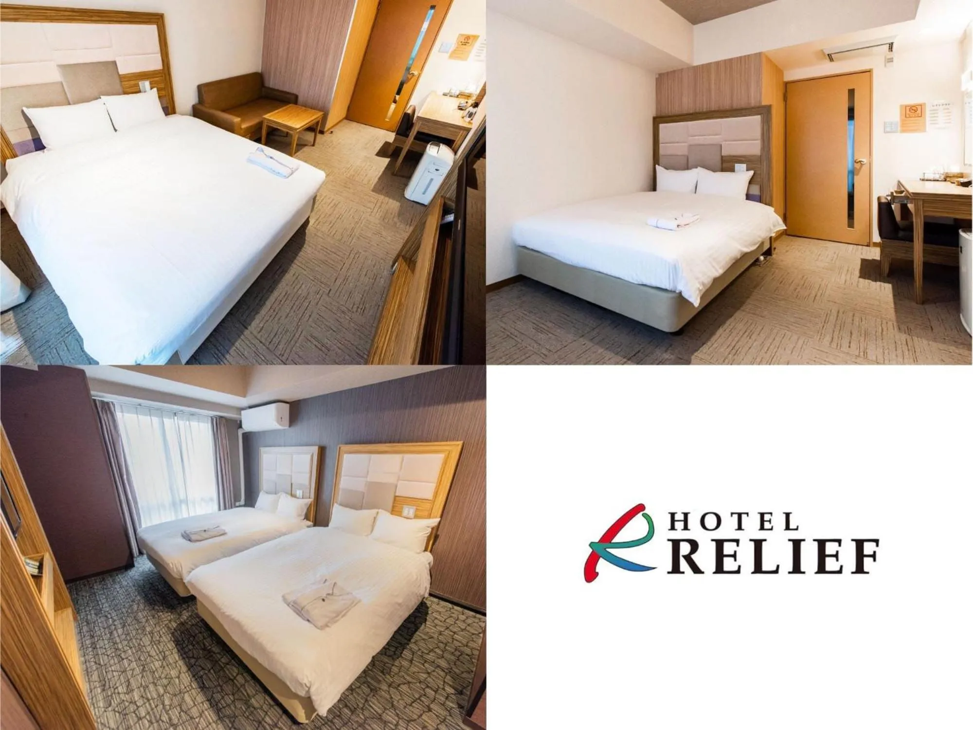 Photo of the whole room, Bed in HOTEL RELIEF Namba Daikokuchou