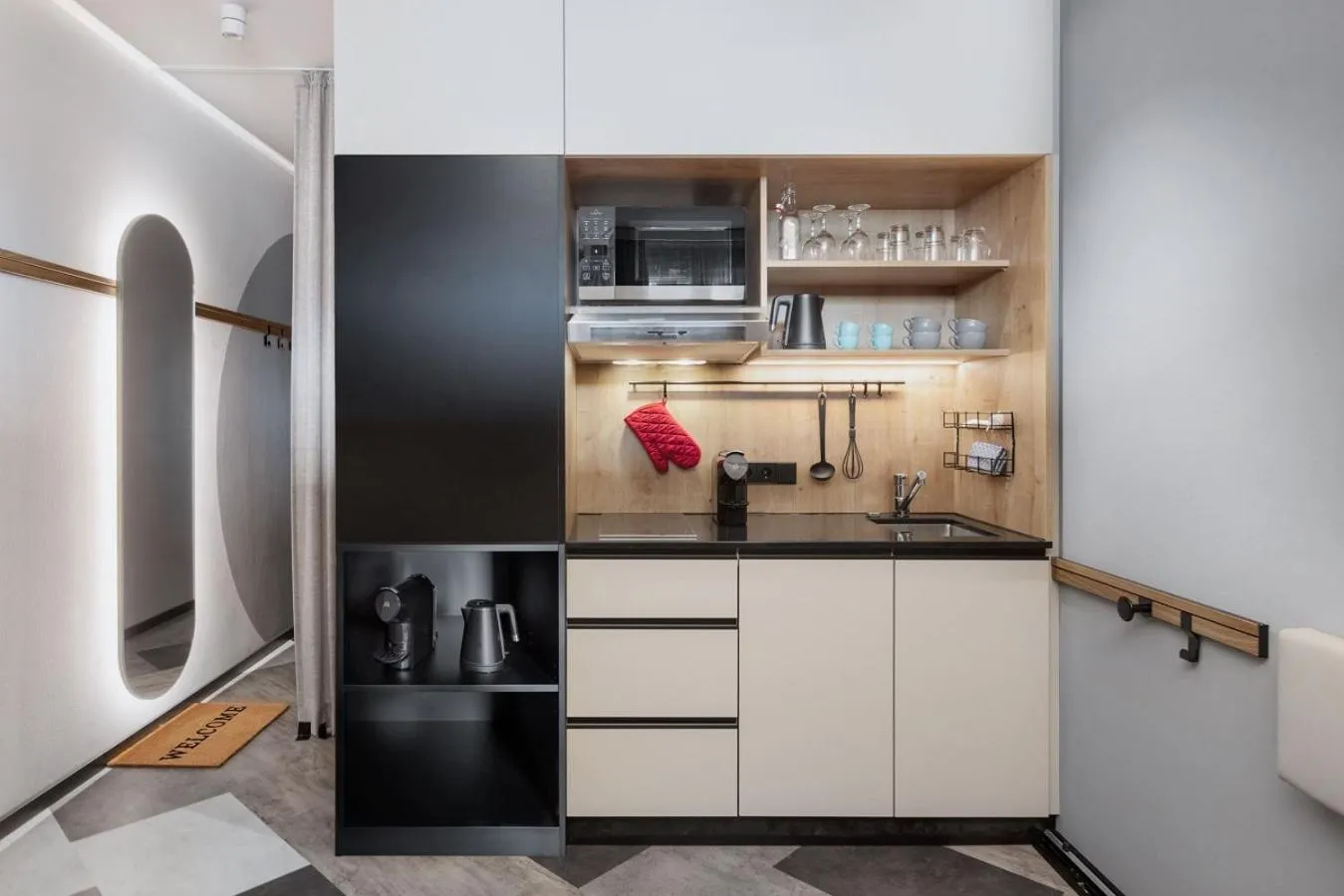 kitchen in Stay KooooK Leipzig City - Online Check In