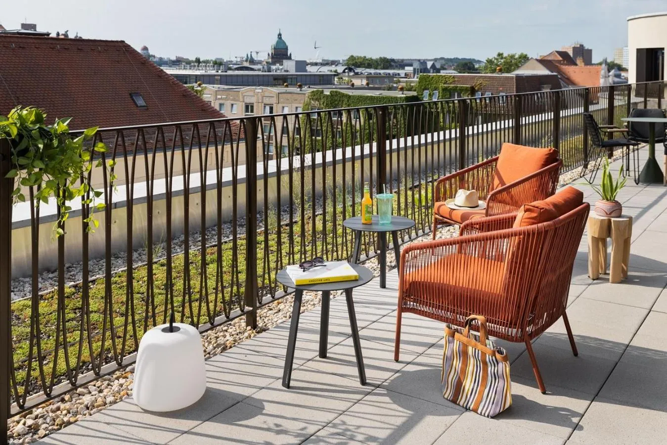 Balcony/Terrace in Stay KooooK Leipzig City - Online Check In
