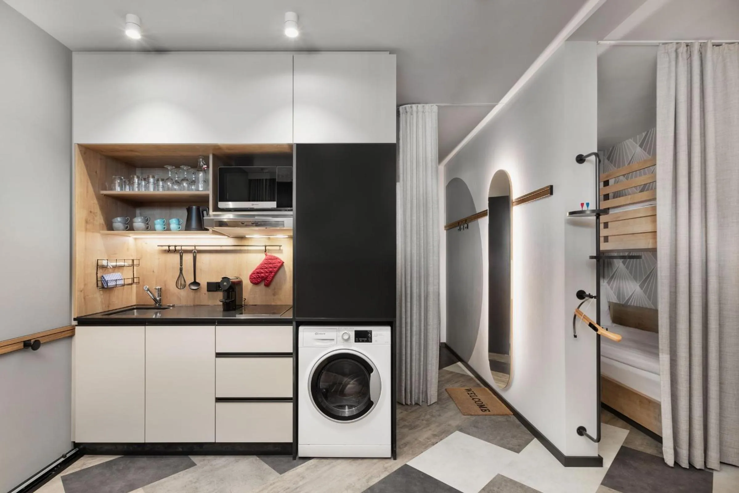 kitchen in Stay KooooK Leipzig City - Online Check In