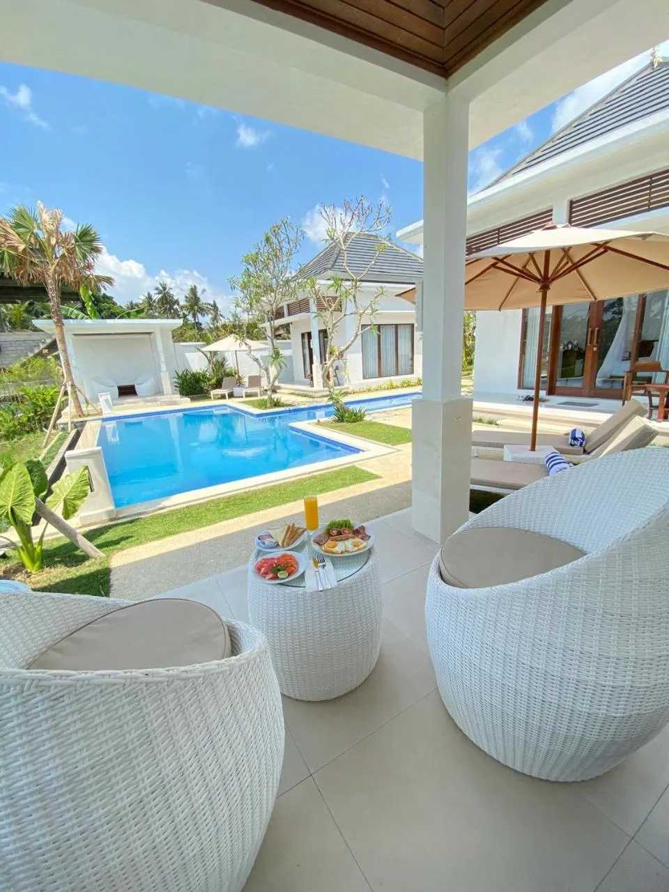 Seating area in Namika Villas Ubud
