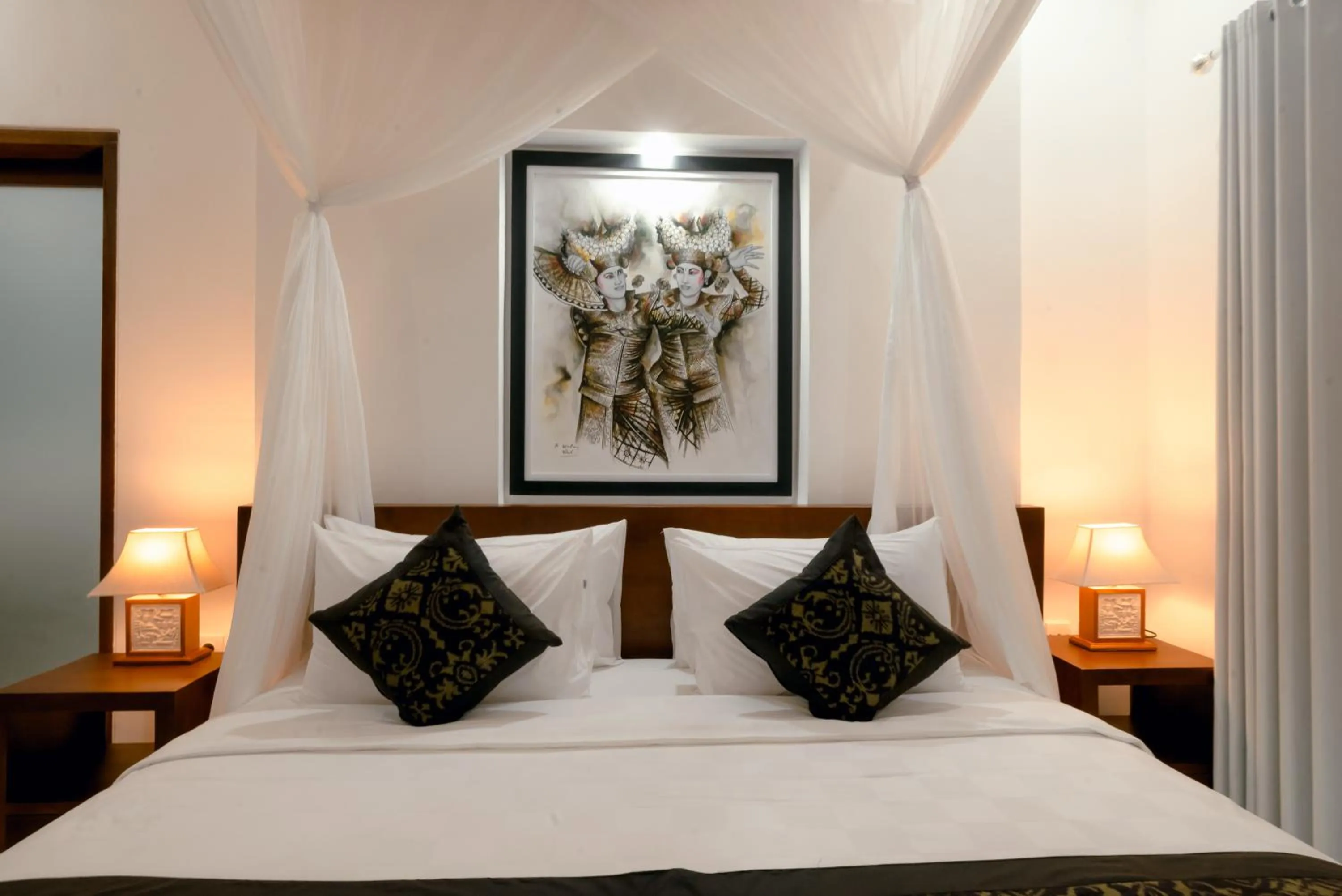 Bed in Namika Villas Ubud