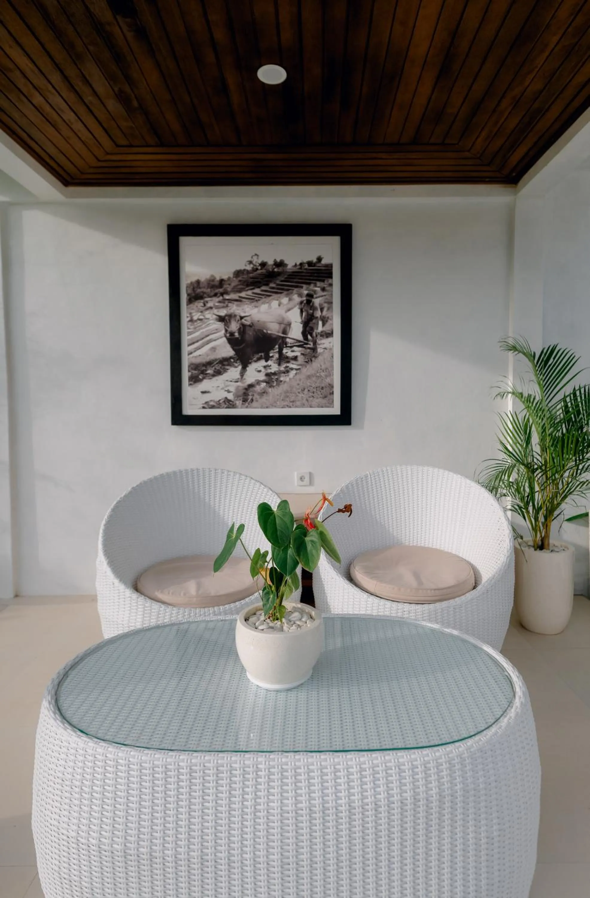 Seating area in Namika Villas Ubud