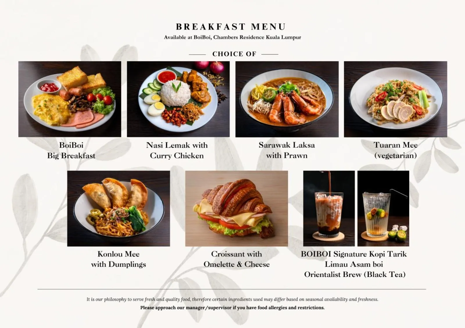 Breakfast in Chambers Residence, Sunway Putra Mall