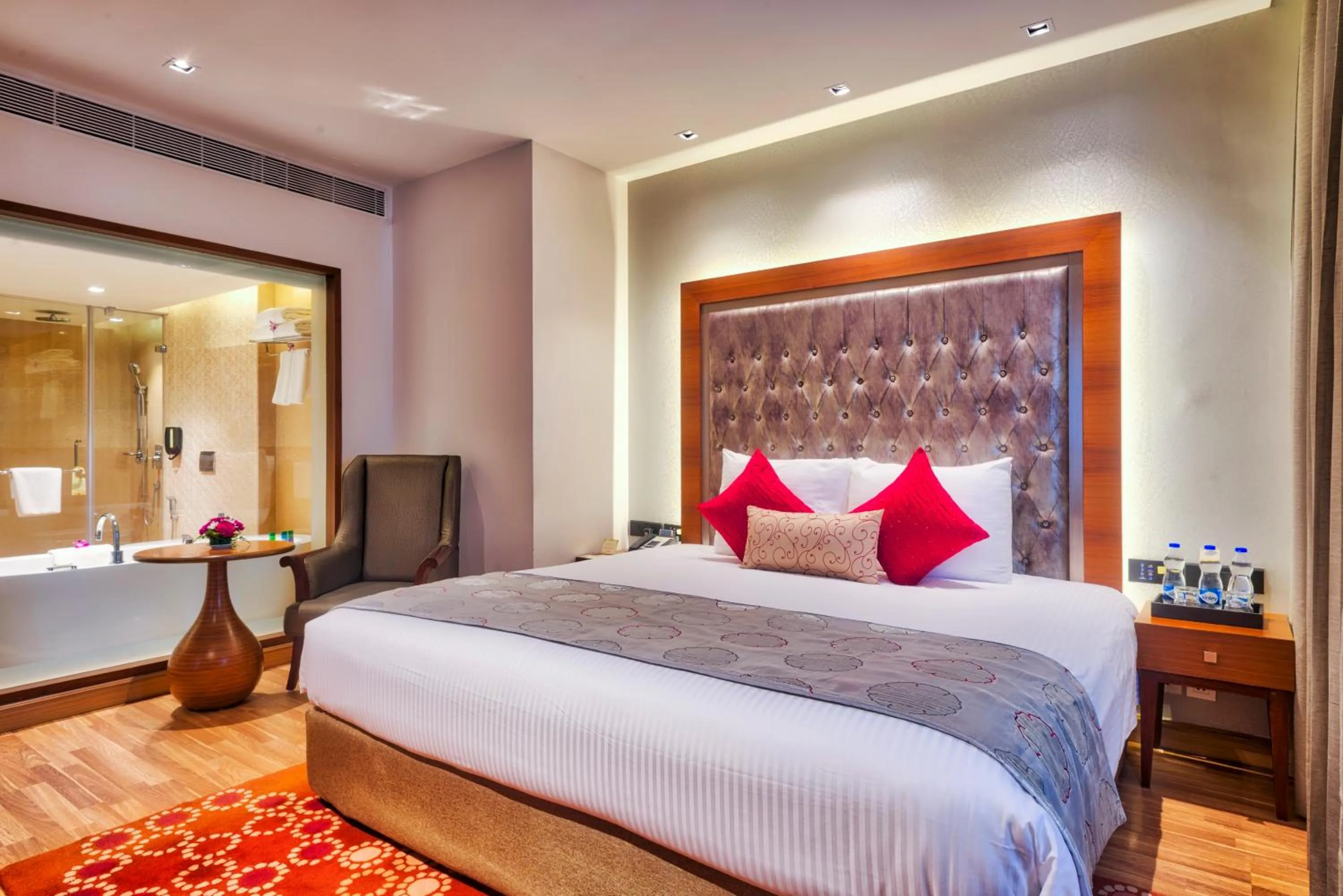 Bedroom, Bed in Grand Chennai by GRT Hotels