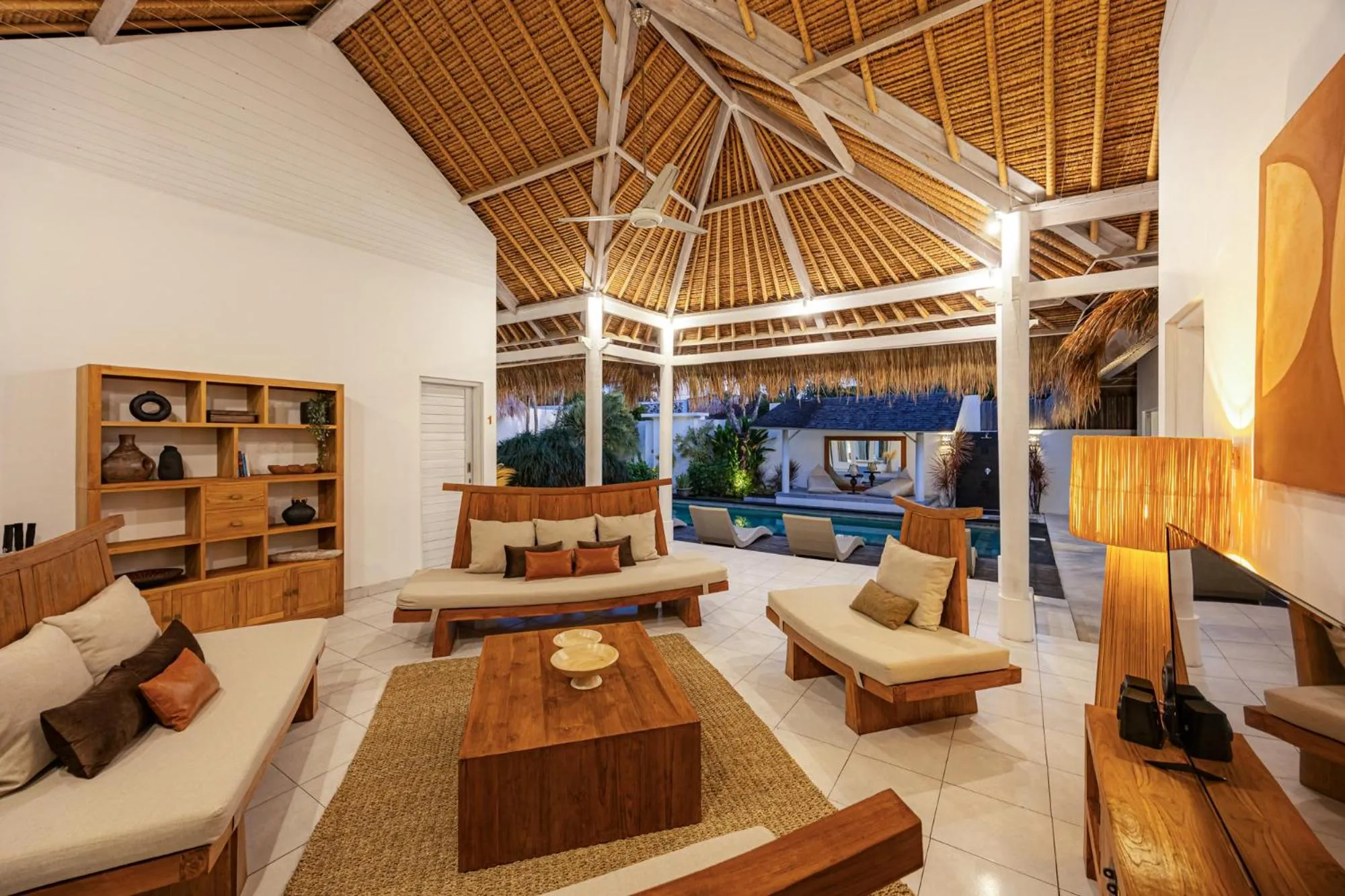 Seating area in Newly renovated Villa Noa by Optimum Bali Villas