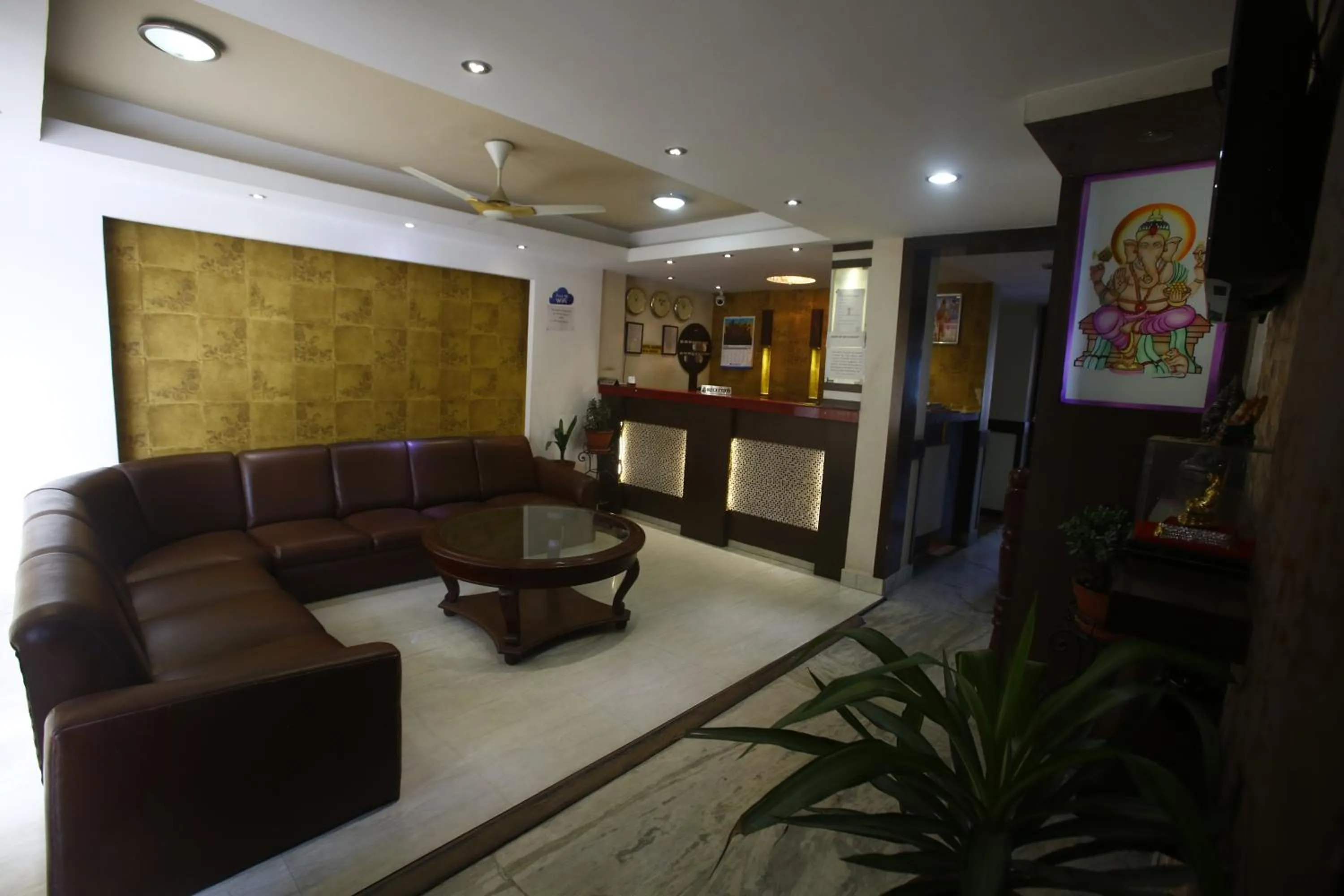Lobby or reception in Hotel Nandini