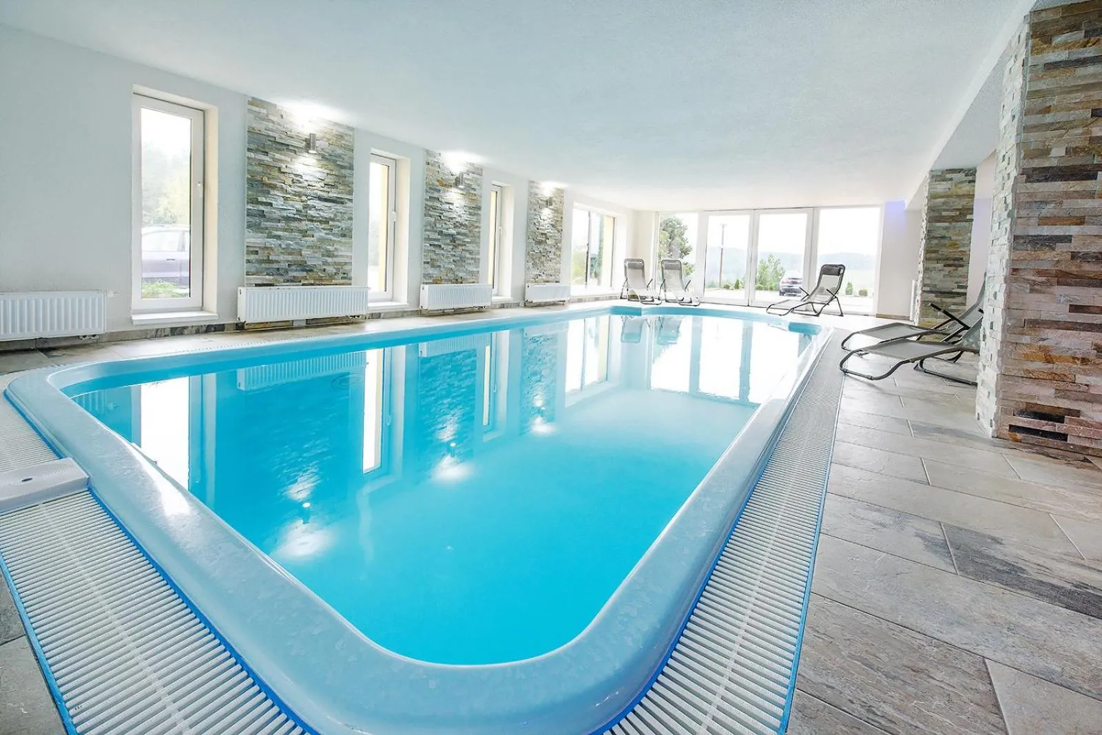 Pool view in Wellness Penzion Life