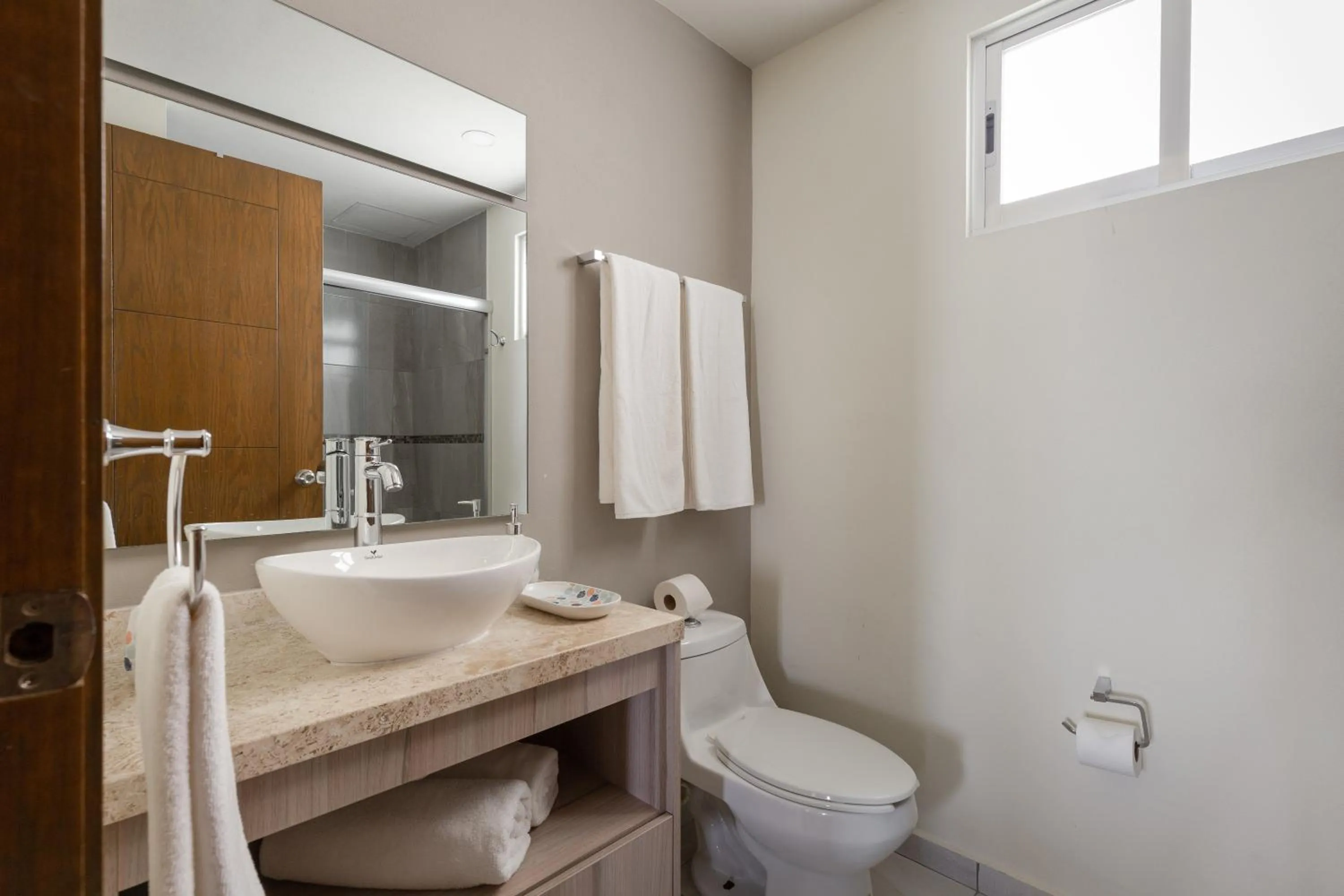 Shower in Deluxe fully furnished 2bd