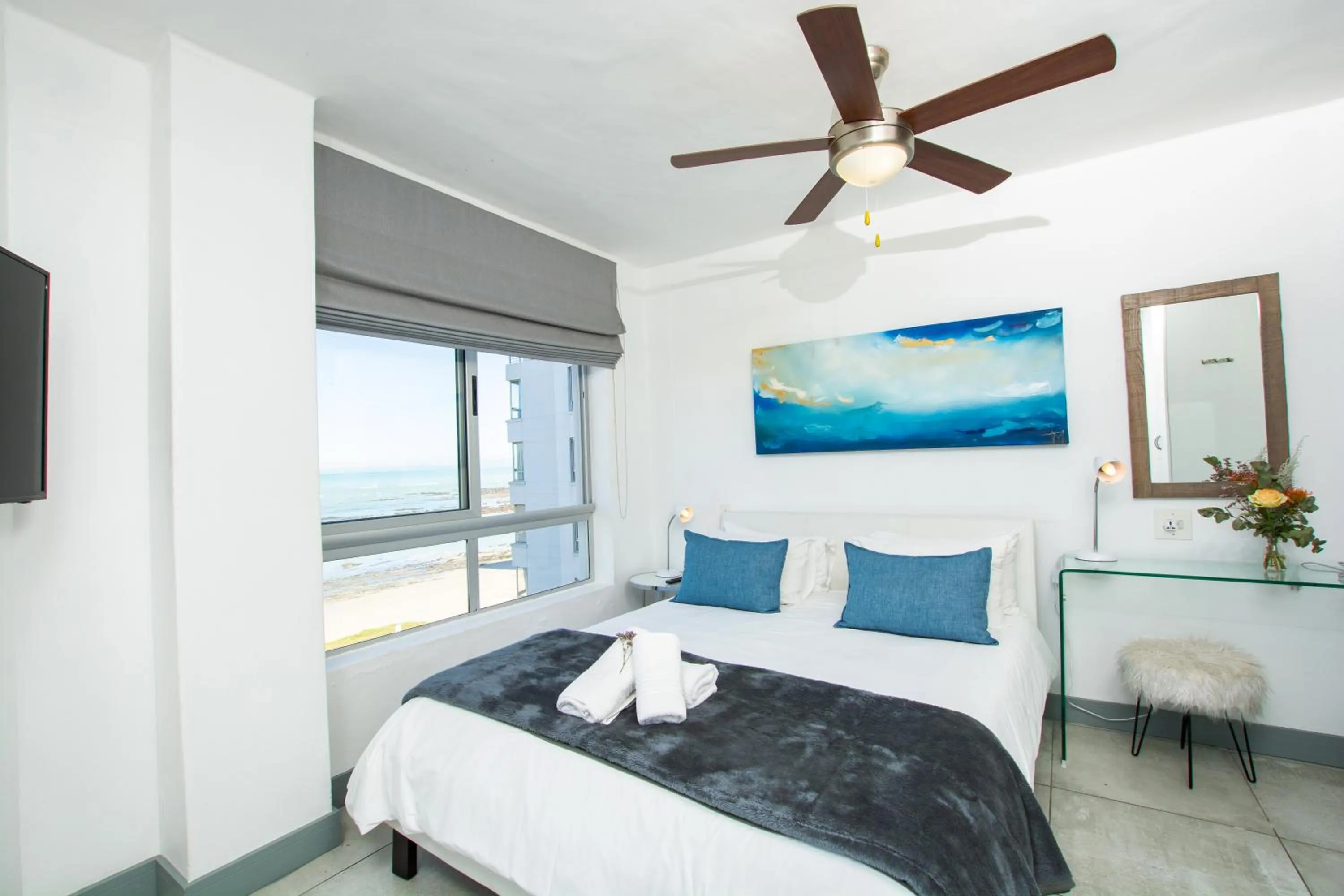 Bed in Ocean Breeze Hotel