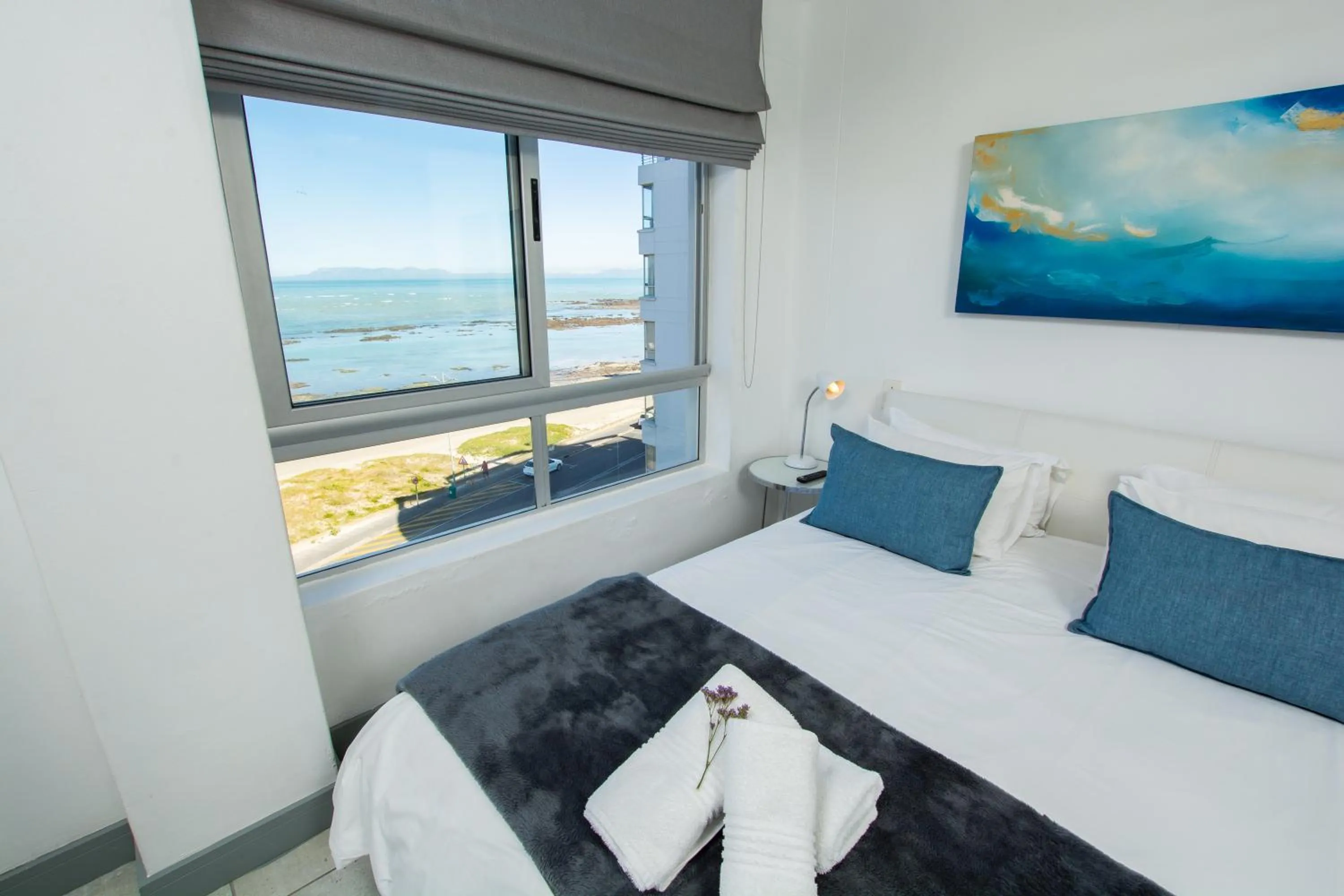 Bed in Ocean Breeze Hotel