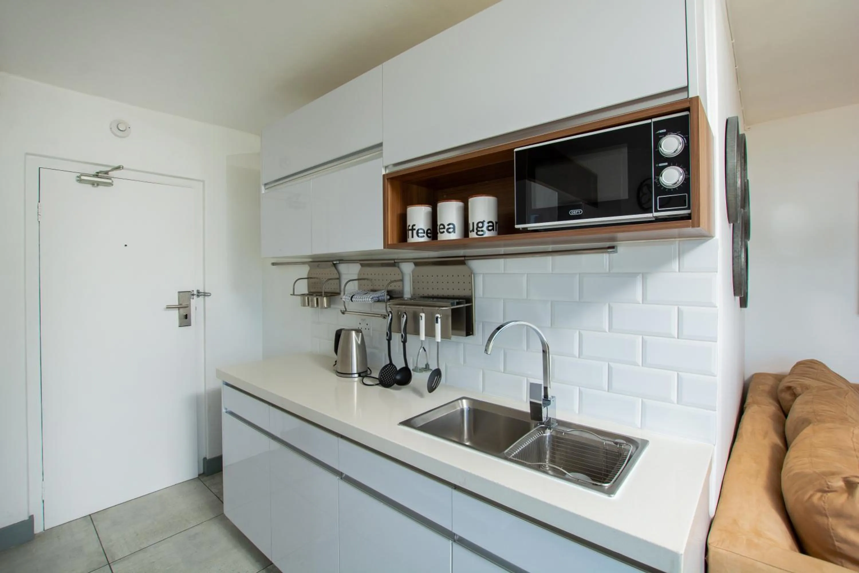Kitchen or kitchenette in Ocean Breeze Hotel