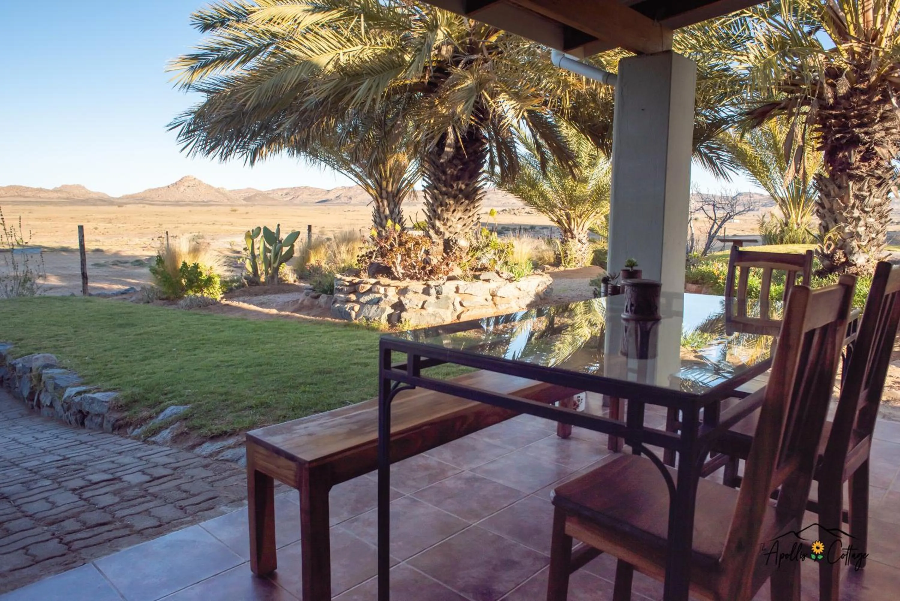 Patio in Apollis Cottage