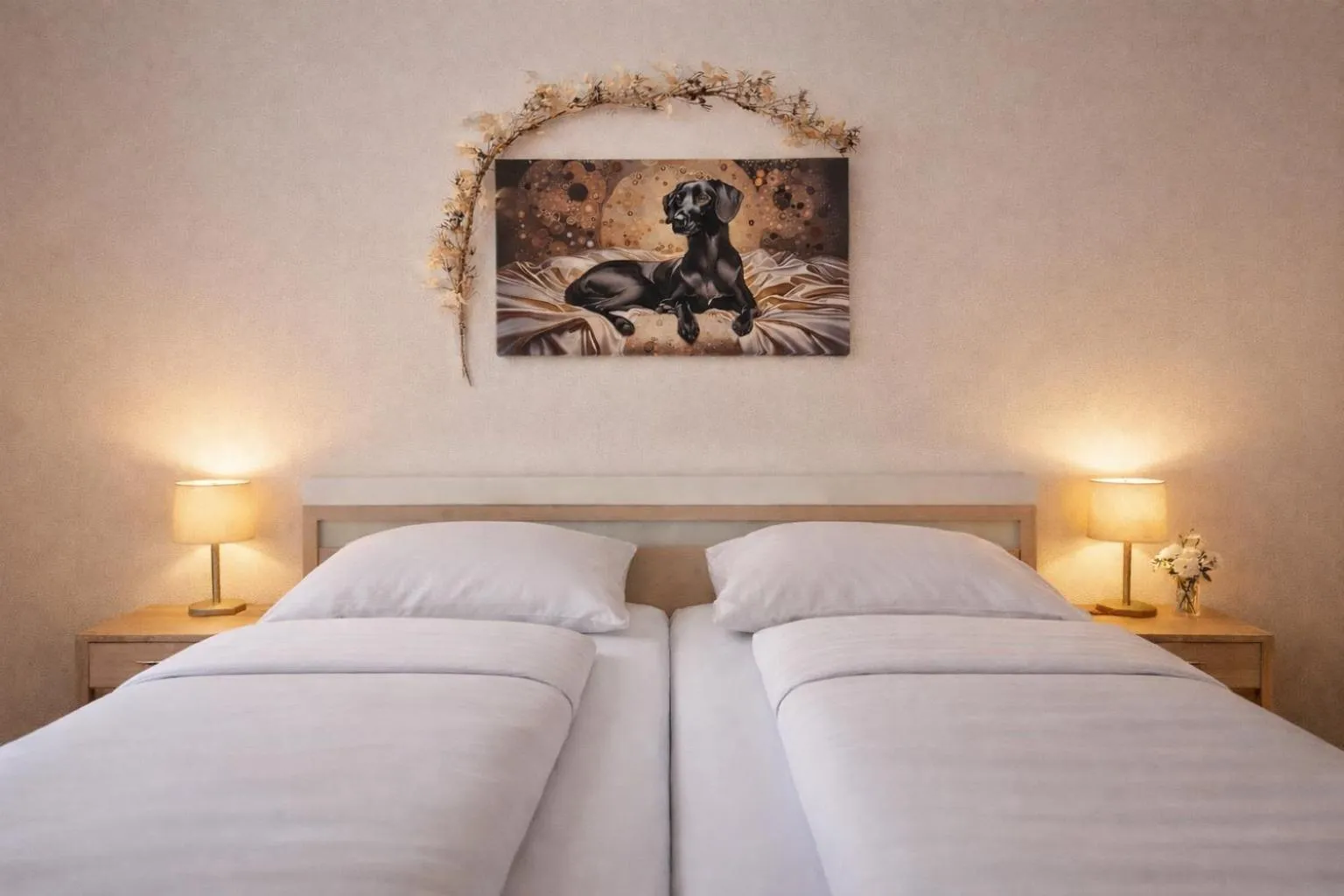 Bed in Old Vienna Apartments