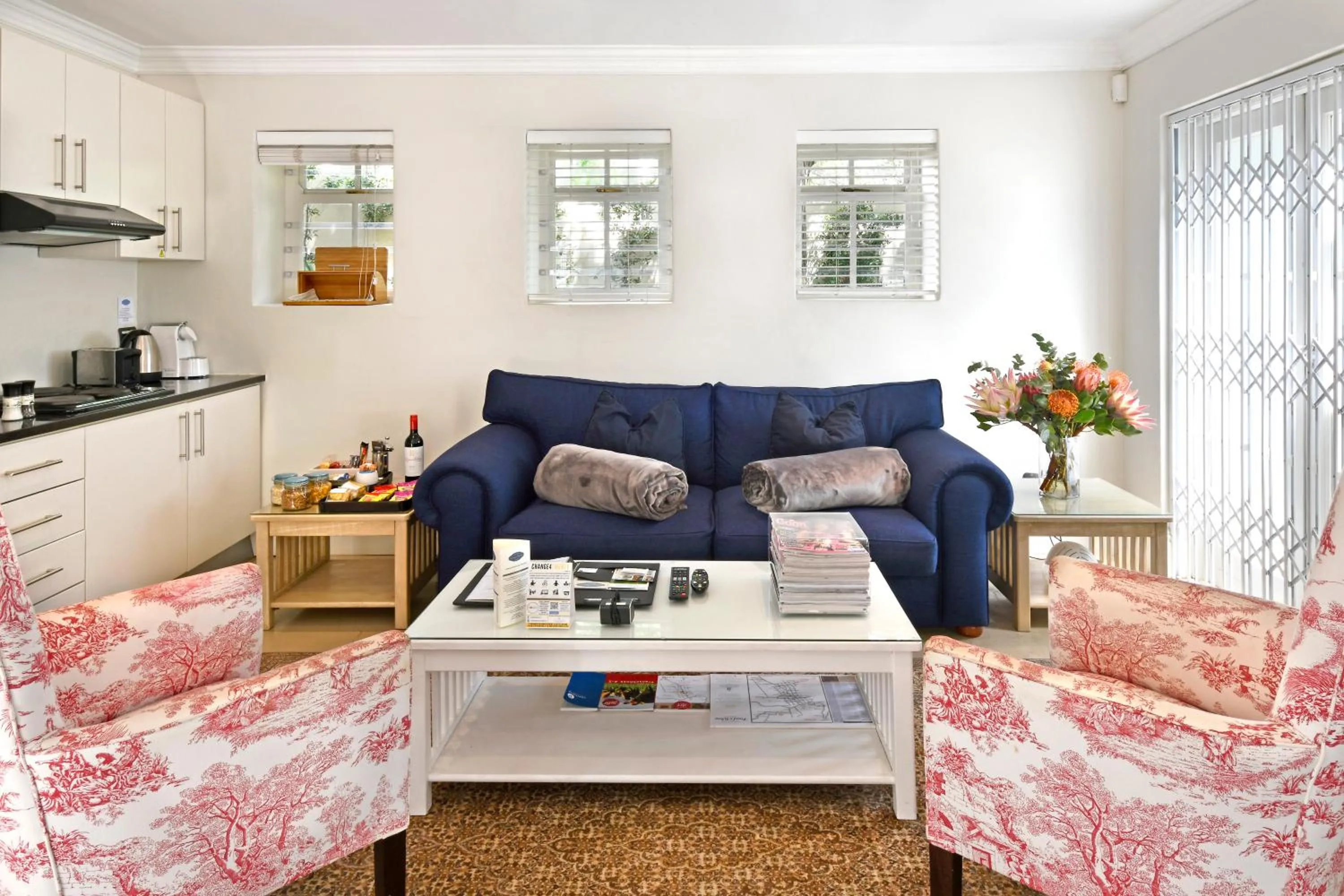 Seating area in Auberge Daniella