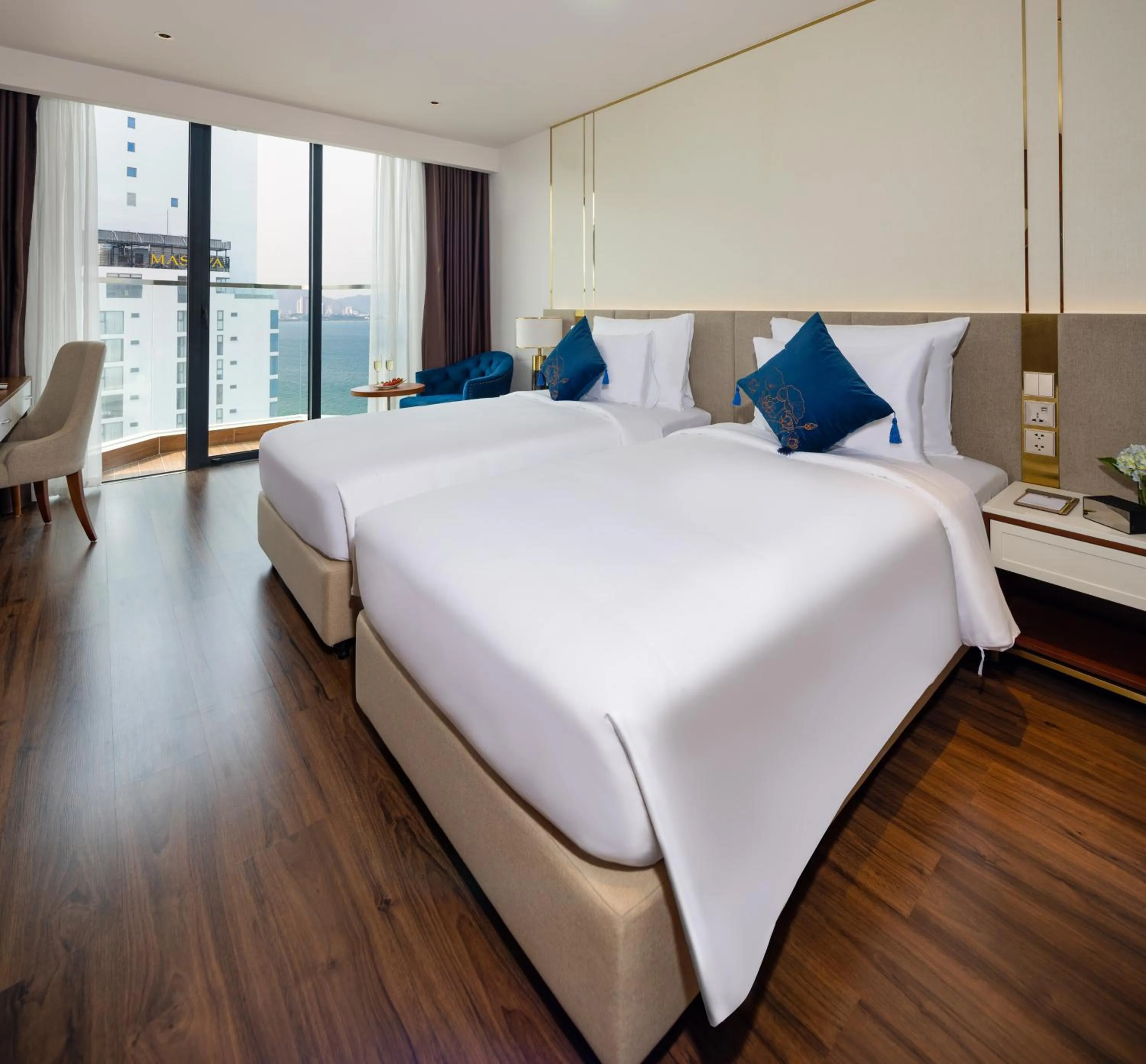 Balcony/Terrace, Bed in Best Western Premier Marvella Nha Trang