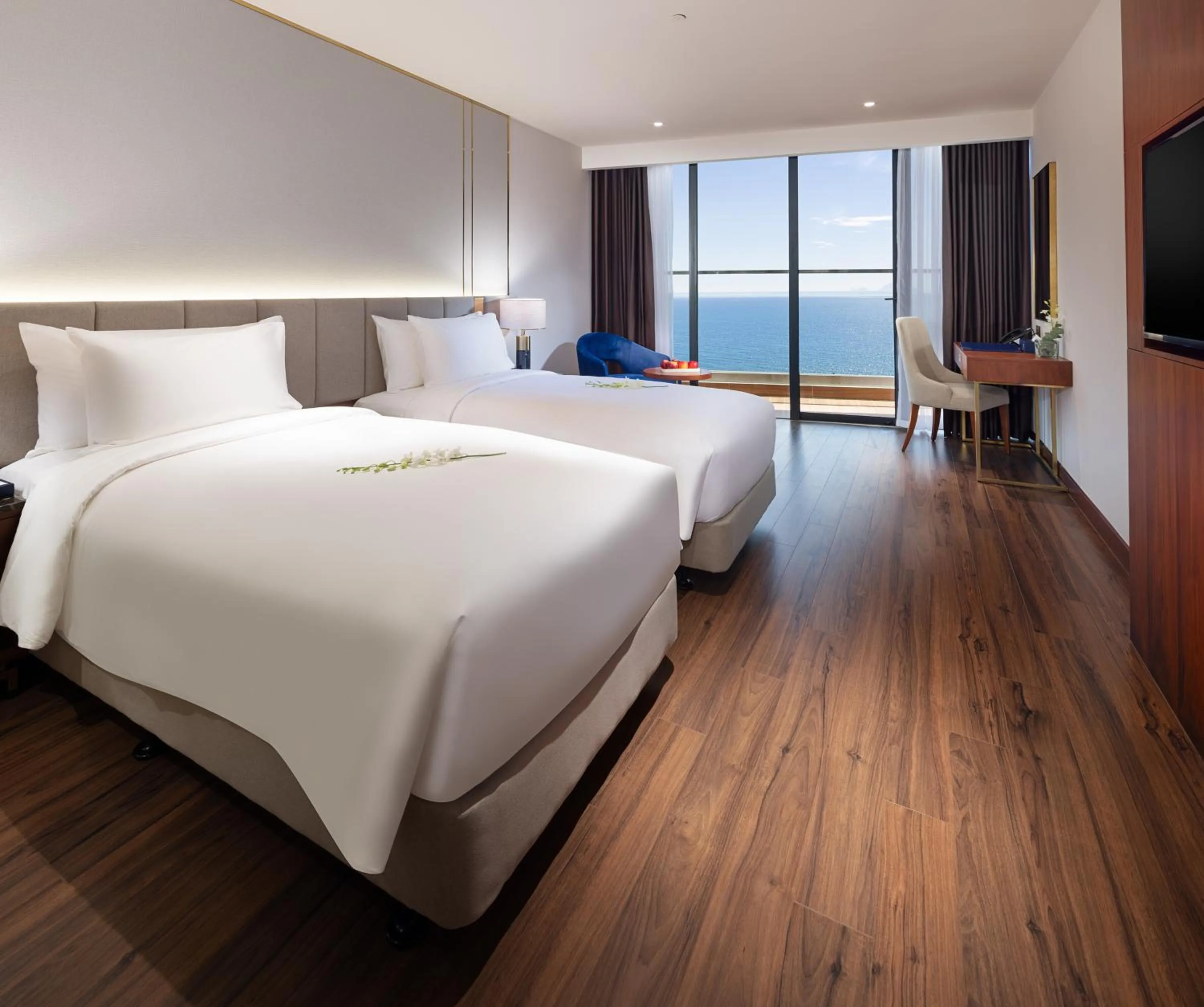 Balcony/Terrace, Bed in Best Western Premier Marvella Nha Trang