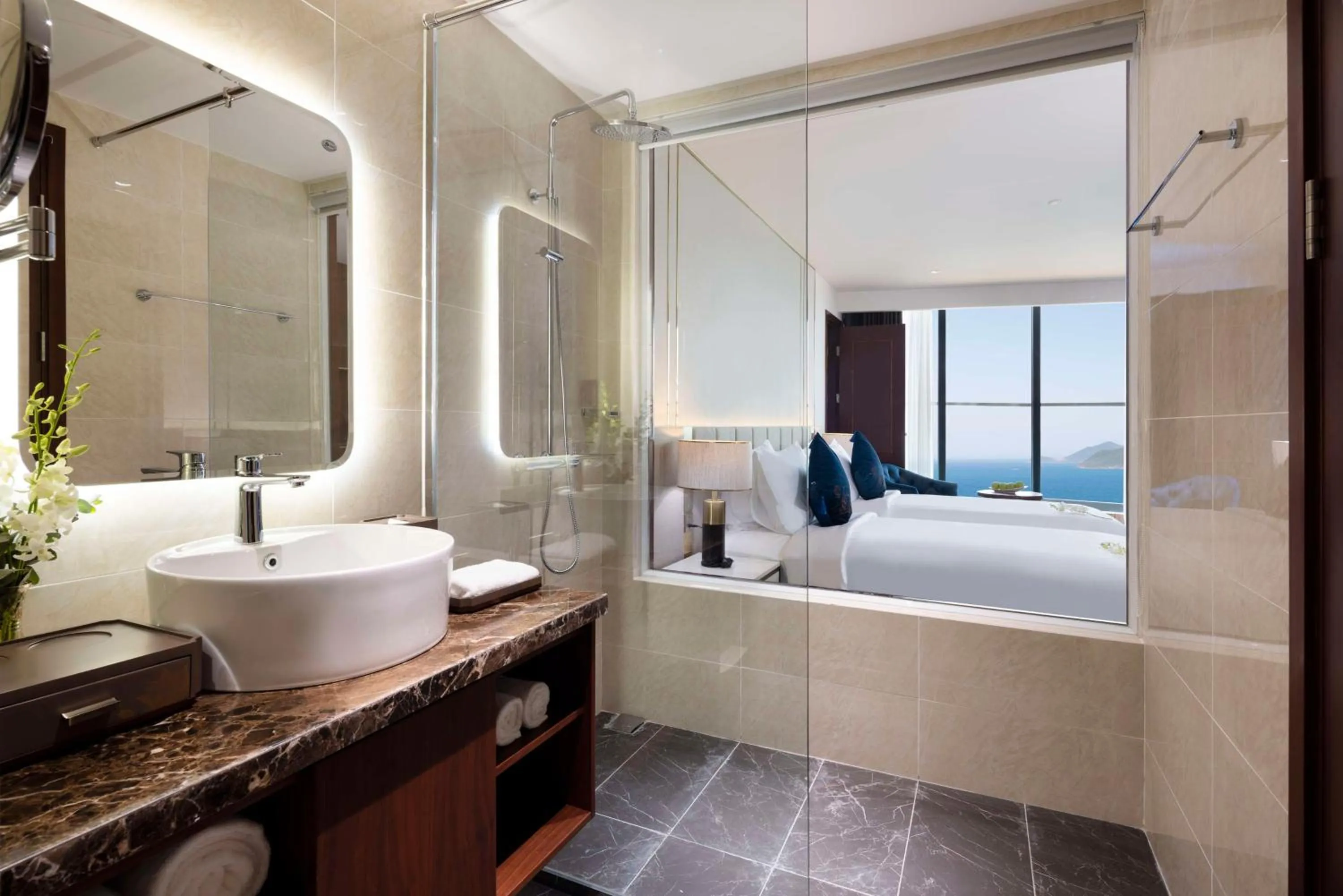 Bathroom, Bed in Best Western Premier Marvella Nha Trang