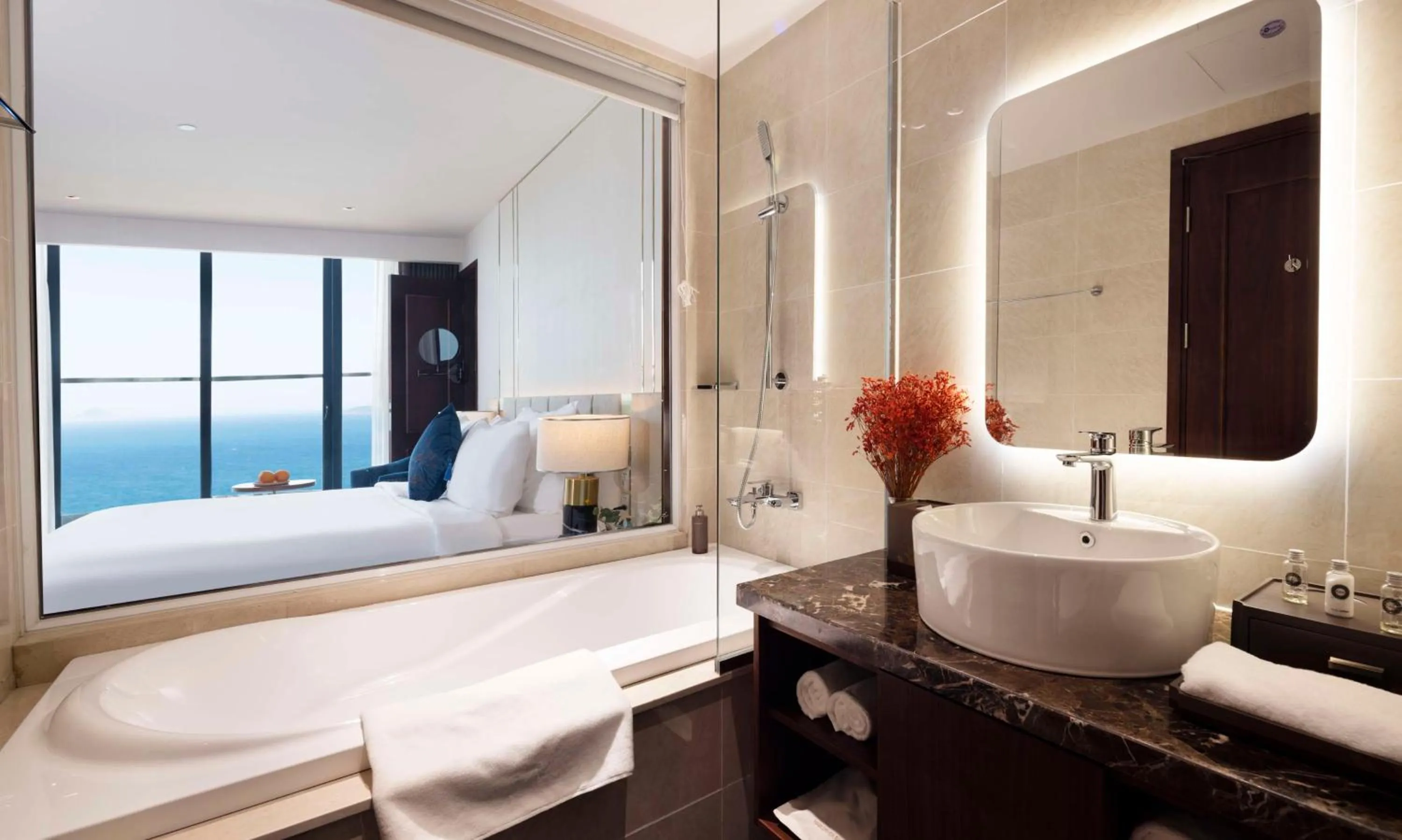 Bathroom, Bed in Best Western Premier Marvella Nha Trang