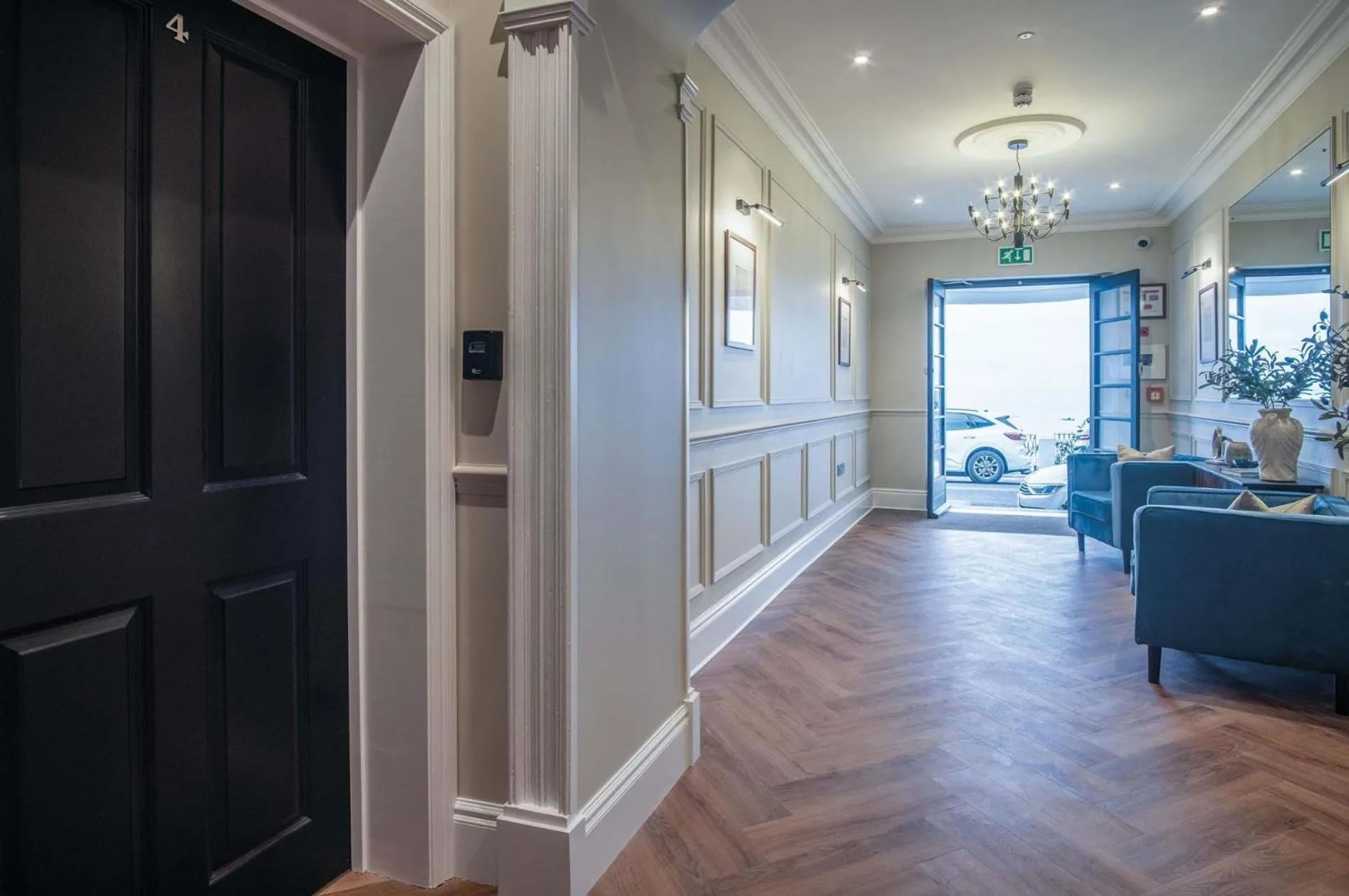 Floor plan in No 4 Croft House - Luxury 2 Bed Apartment - Tenby