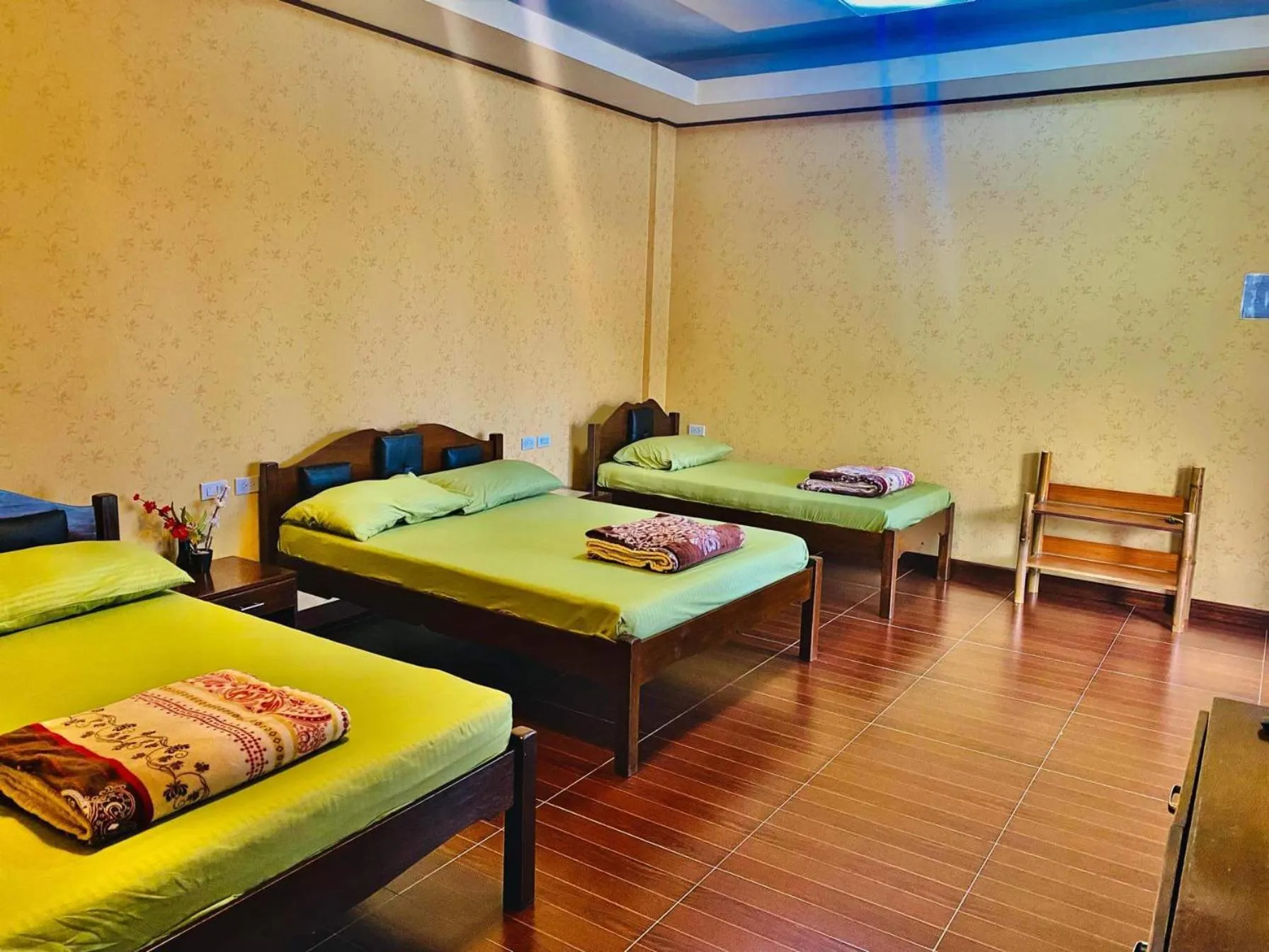 Photo of the whole room, Bed in MinshukuKCS Hotel and Restaurant