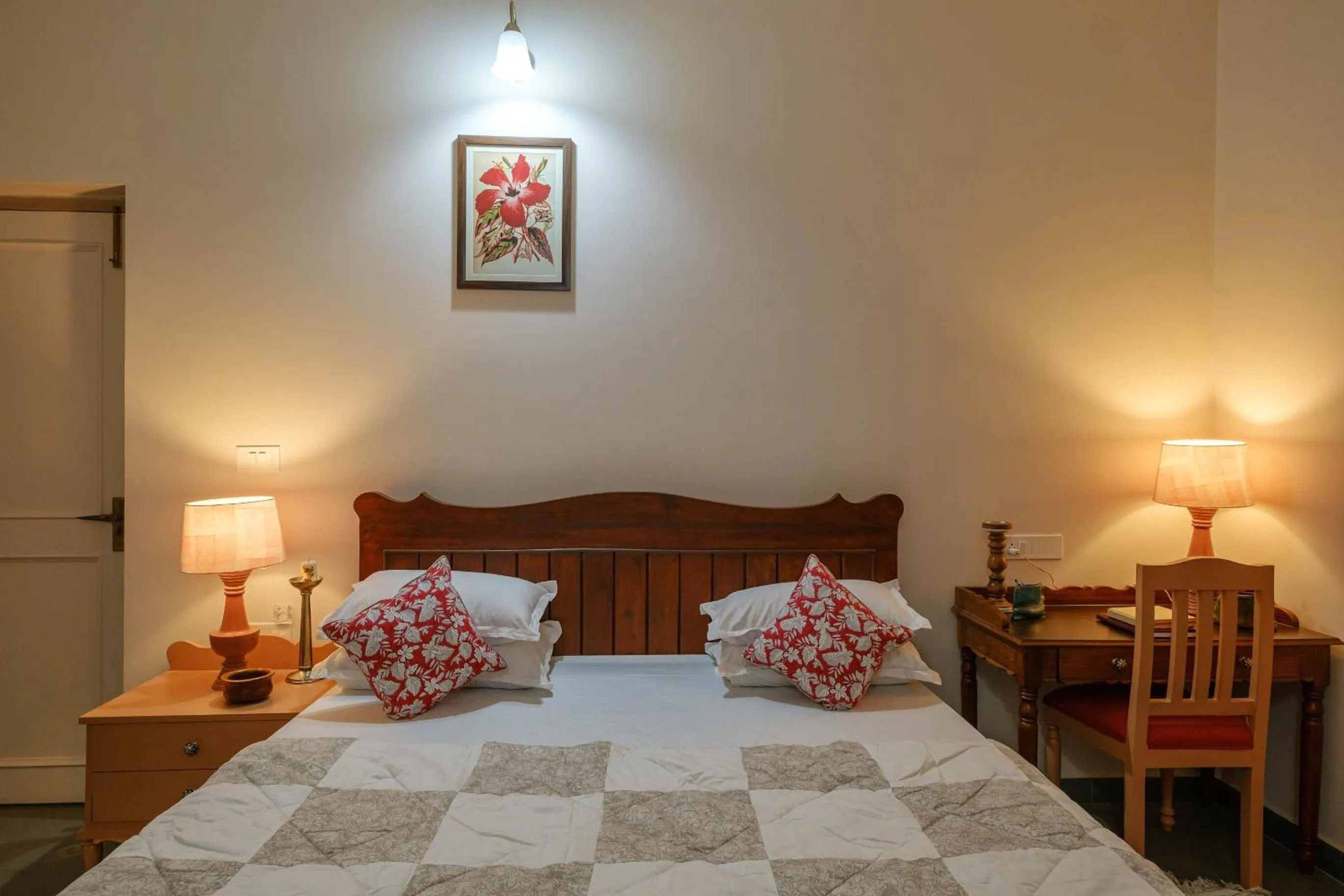 Bed in Shree Nikunj - A Luxury Boutique Homestay in Jaipur