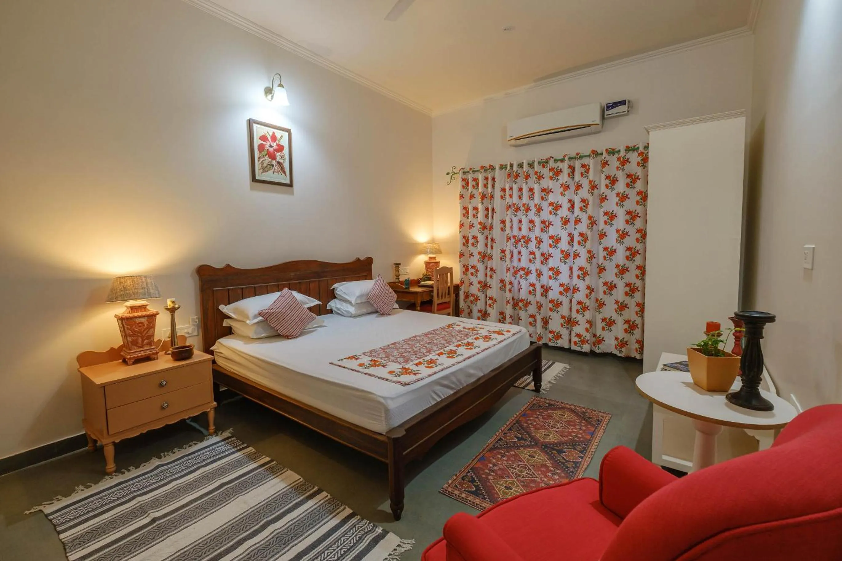 Bed in Shree Nikunj - A Luxury Boutique Homestay in Jaipur