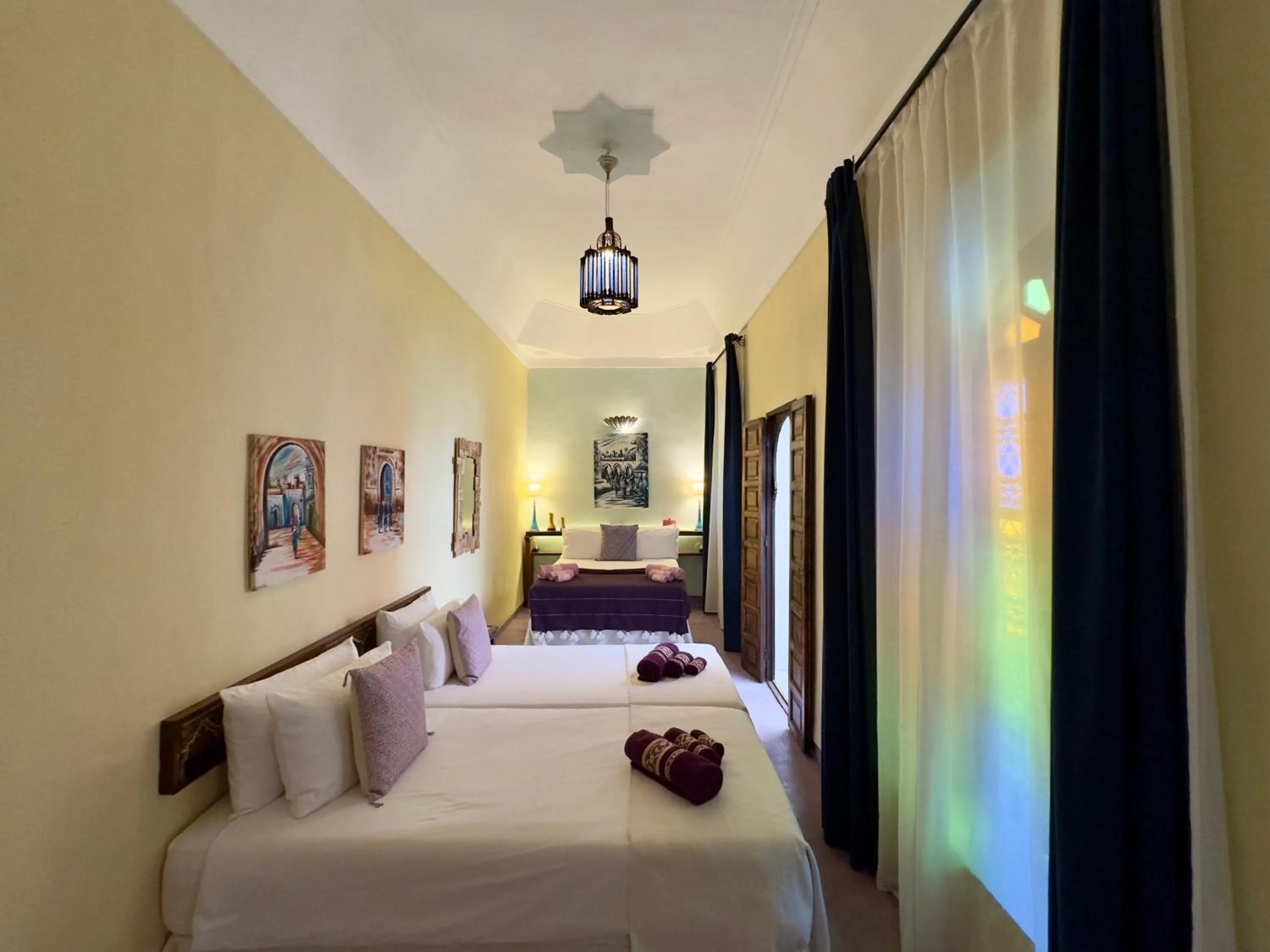 Bed in Riad Taghia