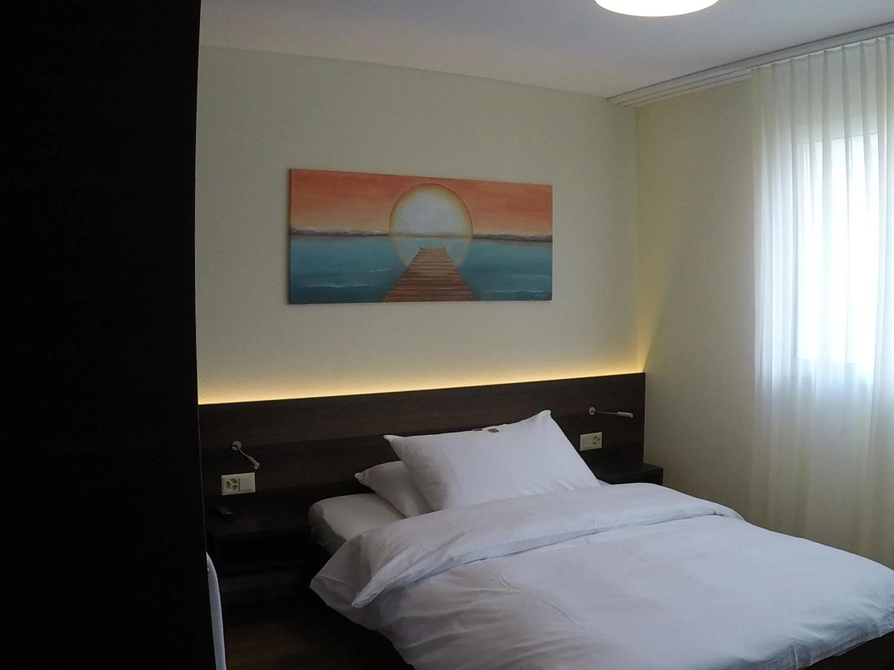 Bed in Hôtel Glanis