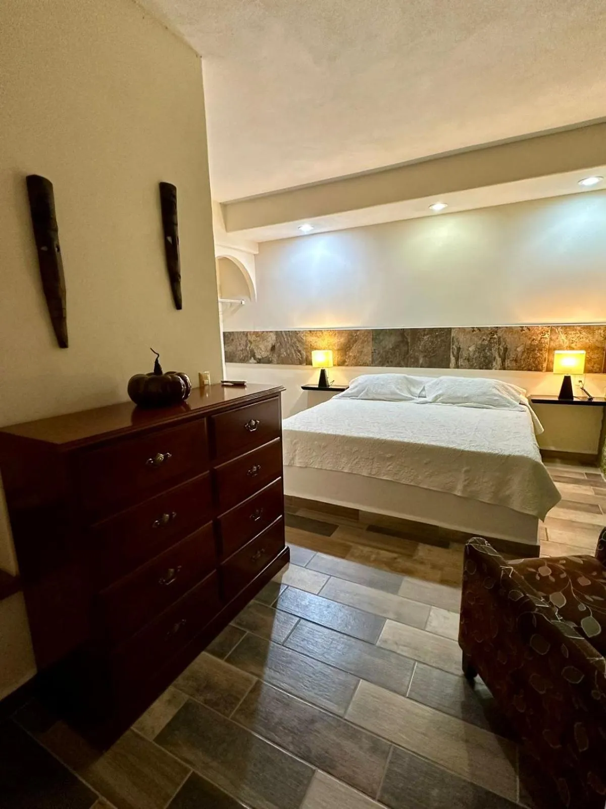 Bed in Hotel Condominium La Posada de Bucerias