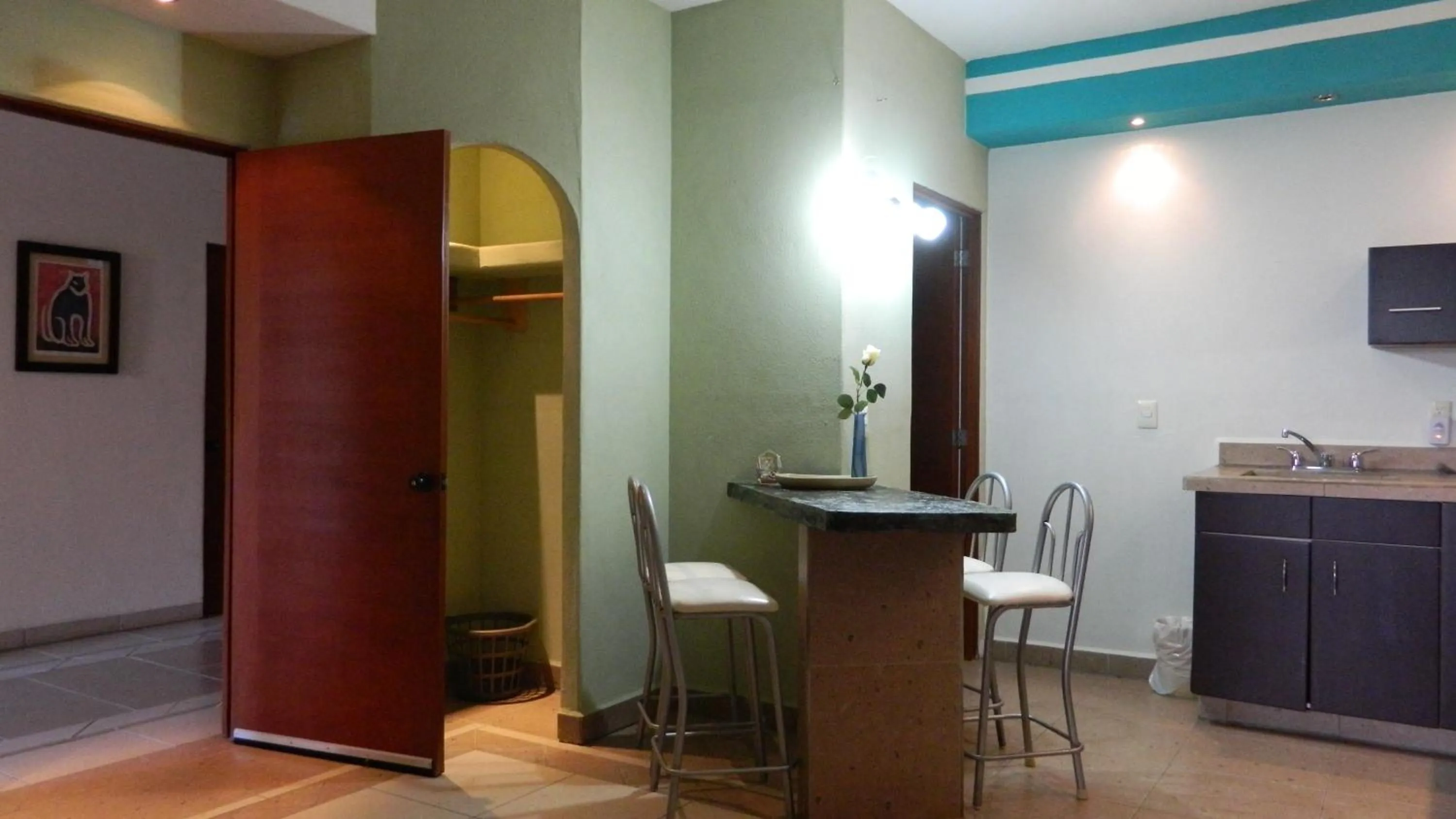 Dining area in Hotel Condominium La Posada de Bucerias