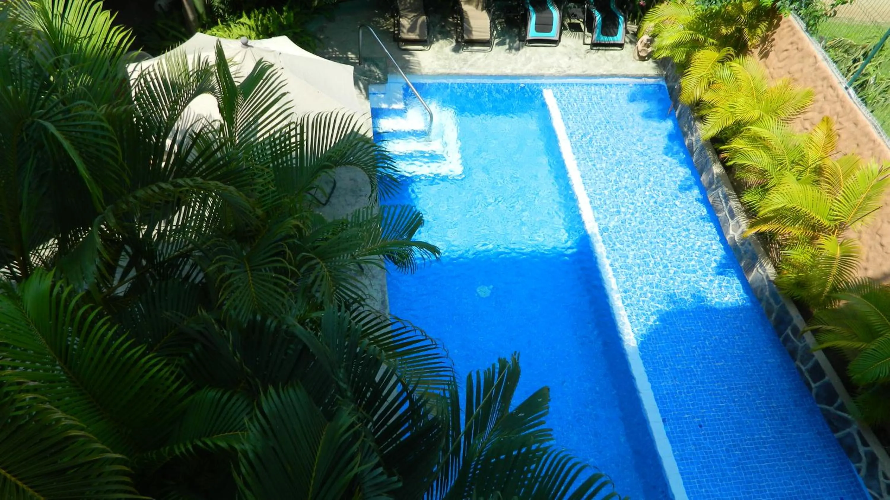 Pool view in Hotel Condominium La Posada de Bucerias