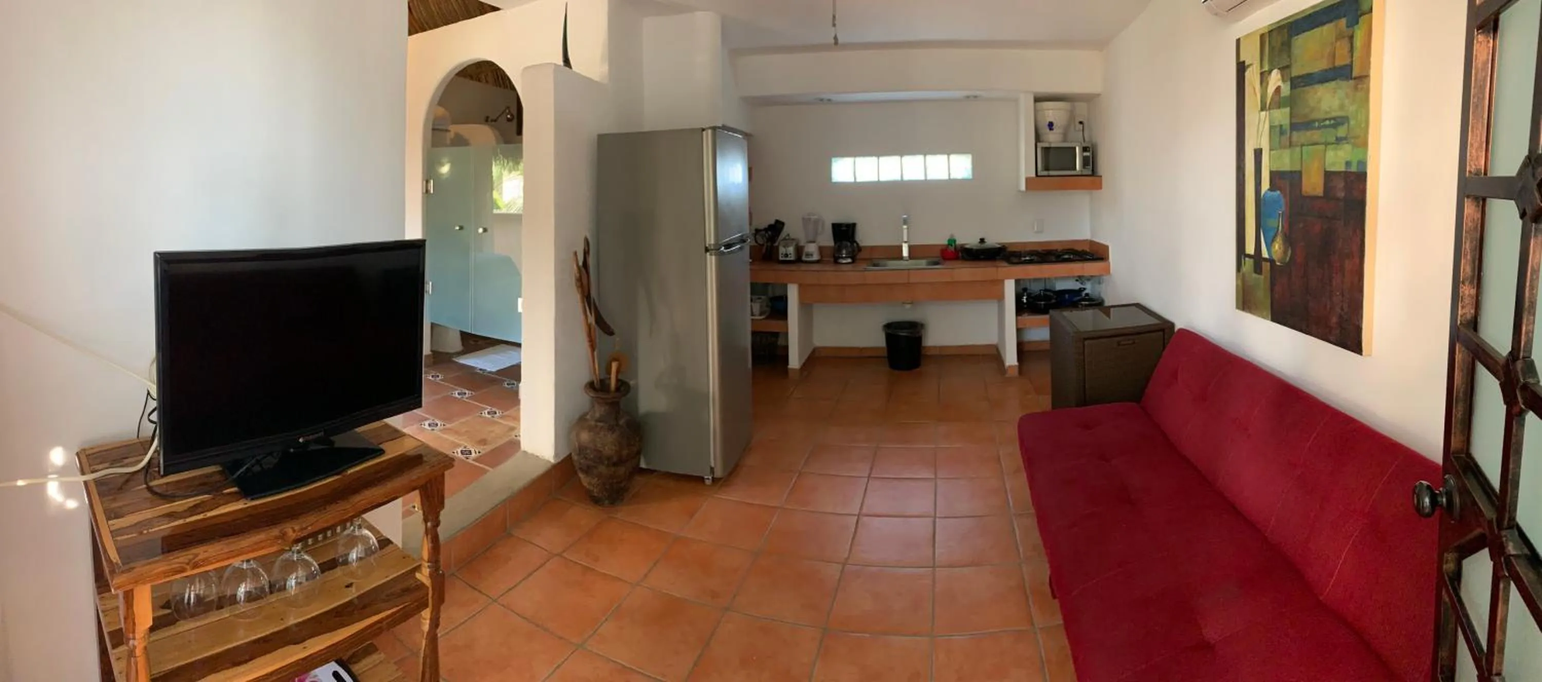 Kitchen or kitchenette in Hotel Condominium La Posada de Bucerias