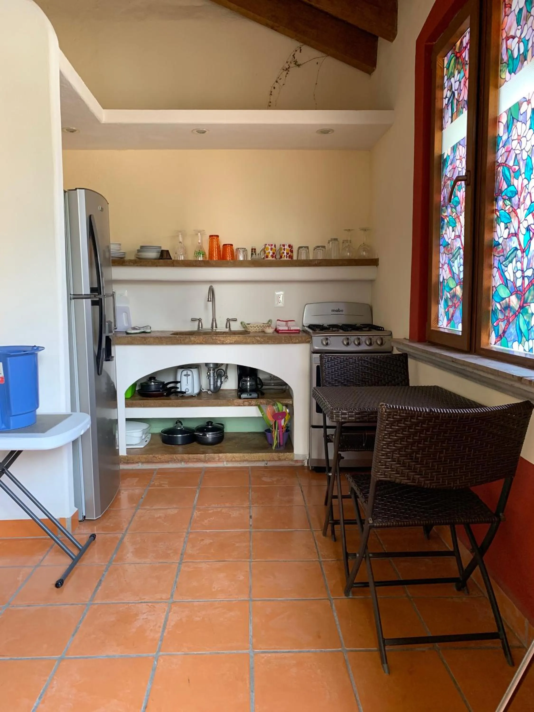 Kitchen or kitchenette in Hotel Condominium La Posada de Bucerias