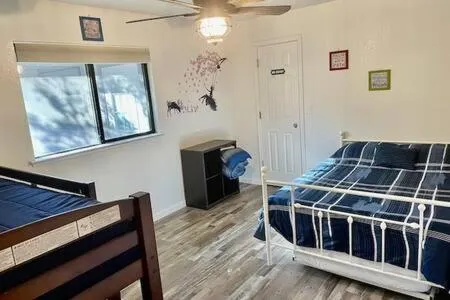 Bed in Deer Haven Hot Tub Foosball Pool Table