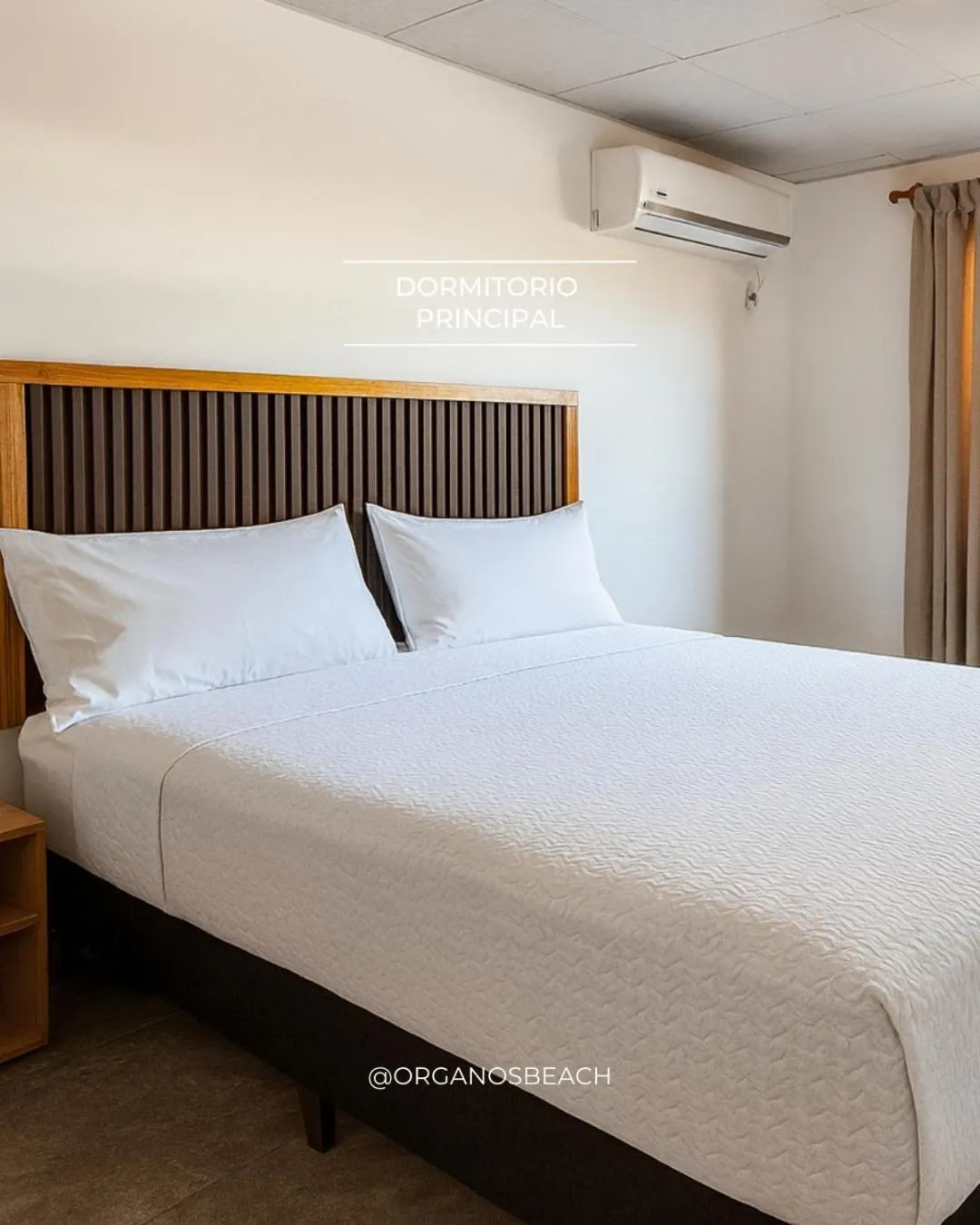 Bed in ÓRGANOS BEACH bungalows & suites