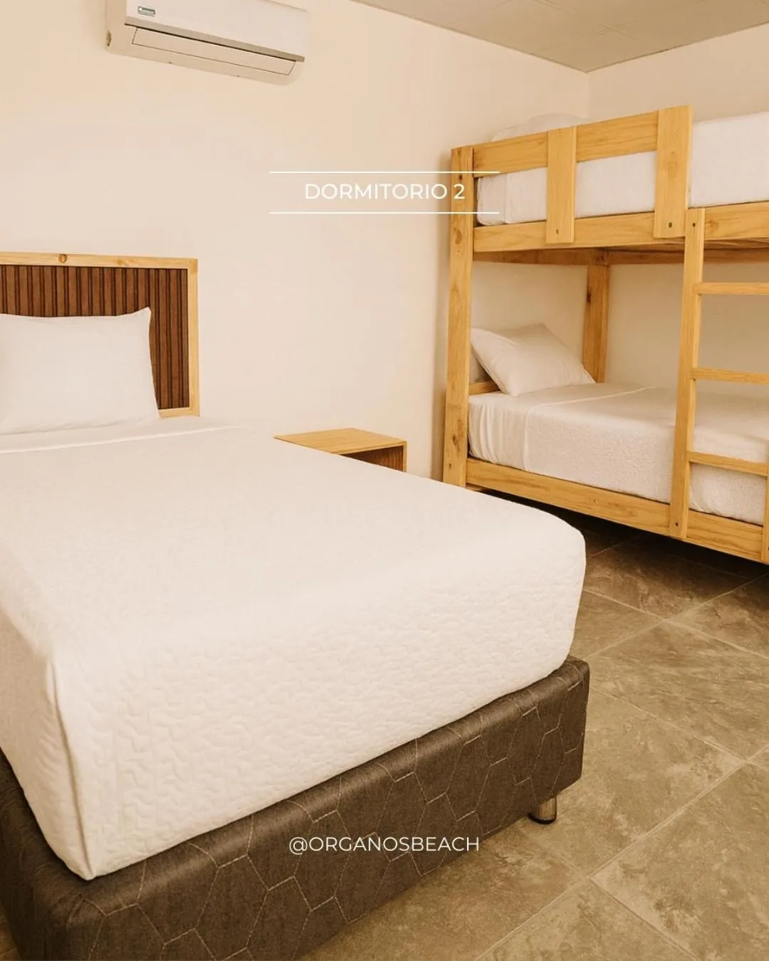 Bed in ÓRGANOS BEACH bungalows & suites